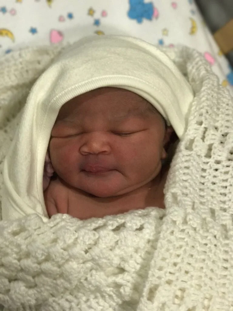Here she is fresh outta the oven, at the Birth Centre.