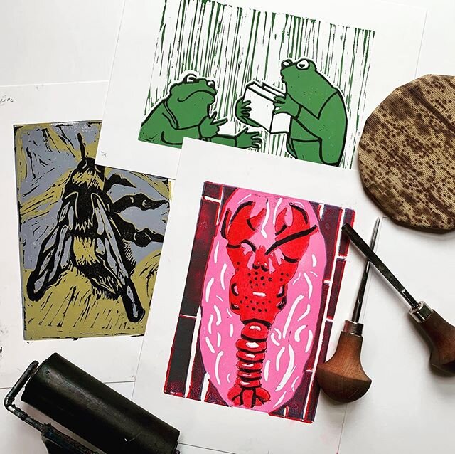 Our next lot of evening printmaking sessions will be starting very soon!! These sessions are perfect for beginners in printmaking, whether you would like to explore a new hobby, or you have some extra time on your hands, maybe you would just like to 