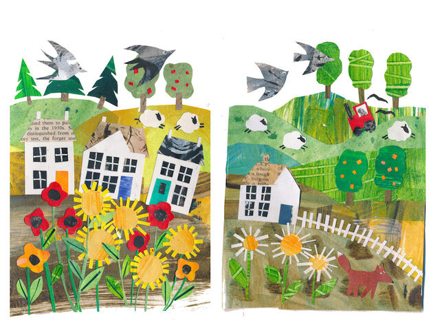 Collaging with Artist Tracey English