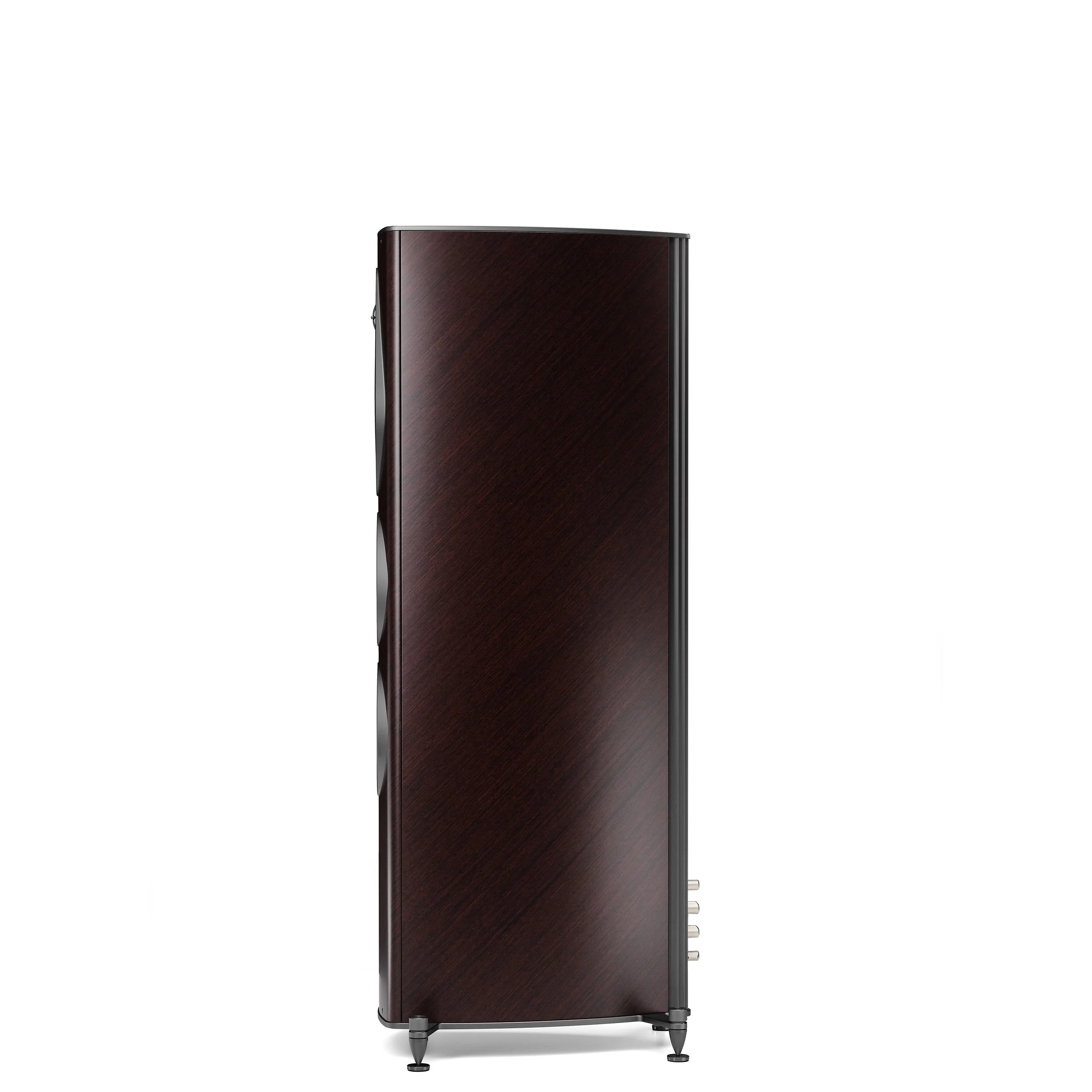 Side view of the Sonus faber Olympica III G3 floorstanding speaker in wenge.