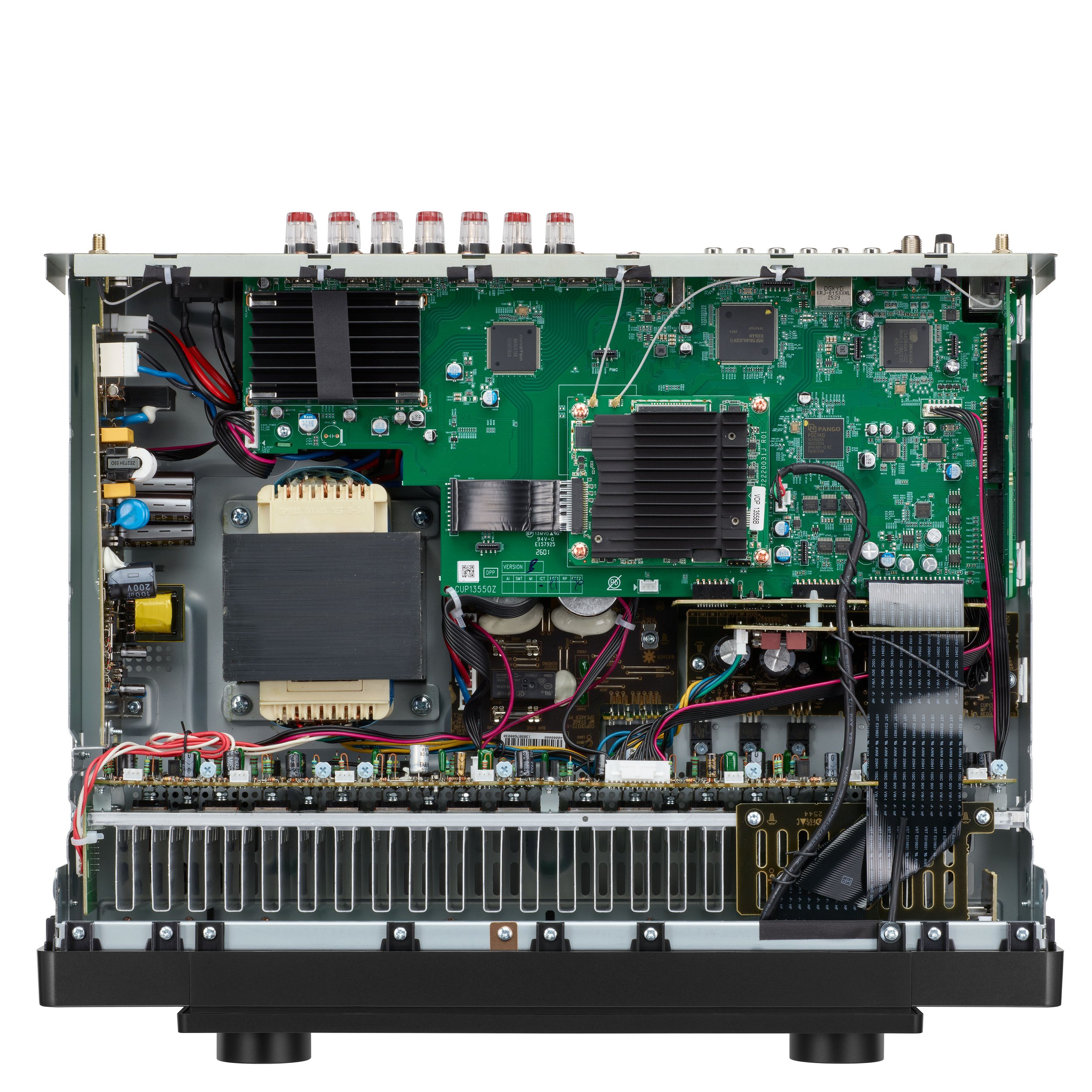 Inside view of the Marantz Cinema 70s Series 2 AV surround sound receiver.