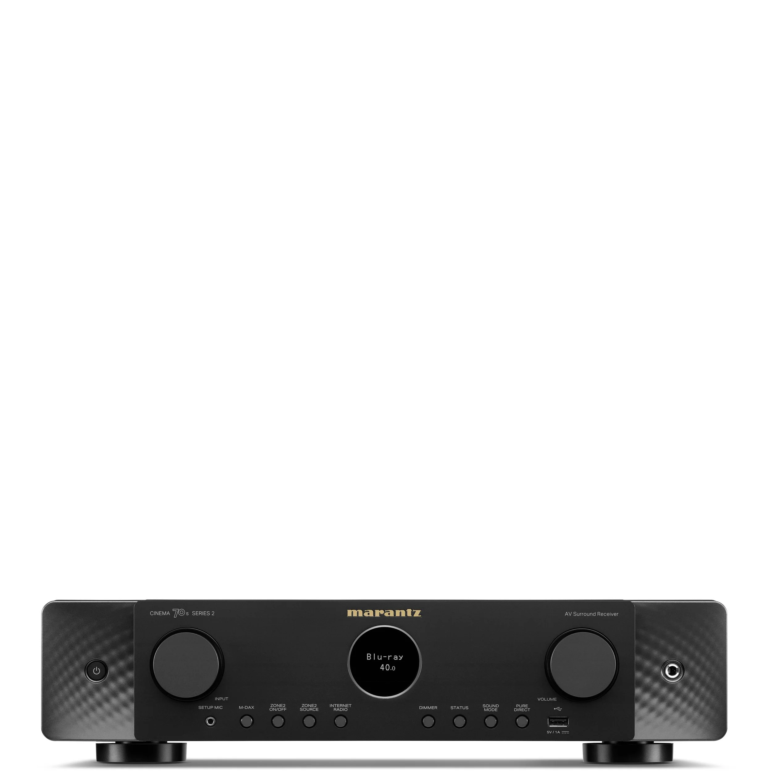 Front view of the Marantz Cinema 70s Series 2 AV surround sound receiver.
