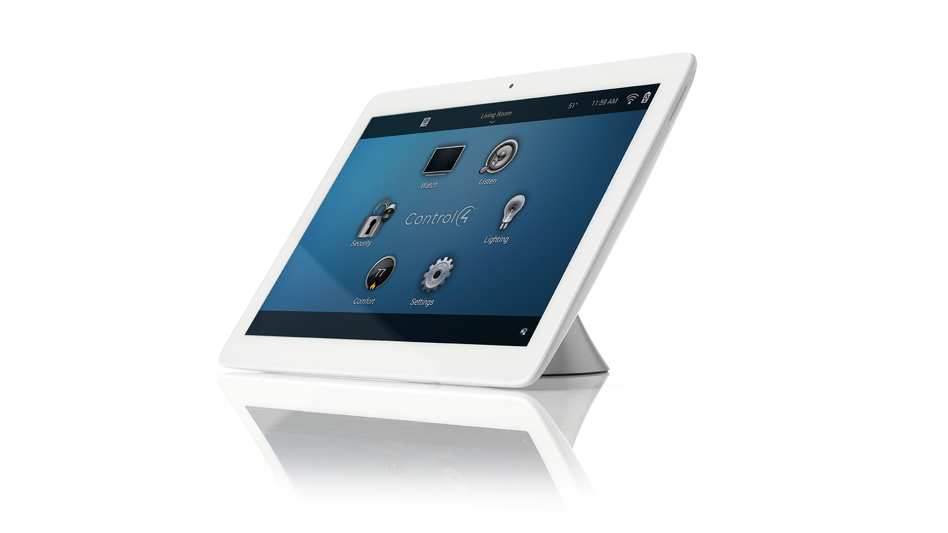 Control4 T3 Tabletop Touch Screen Control at Creative Audio in Winnipeg (White)