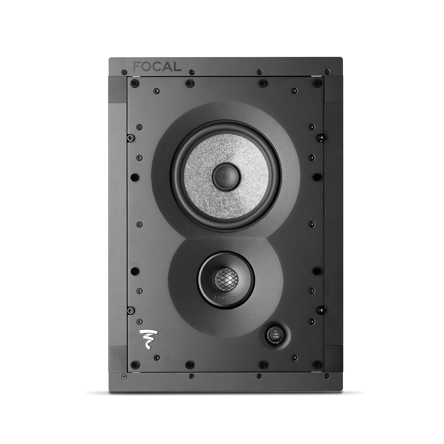 Focal 1000 IW6 audiophile In-wall speaker at Creative Audio in Winnipeg (front view)