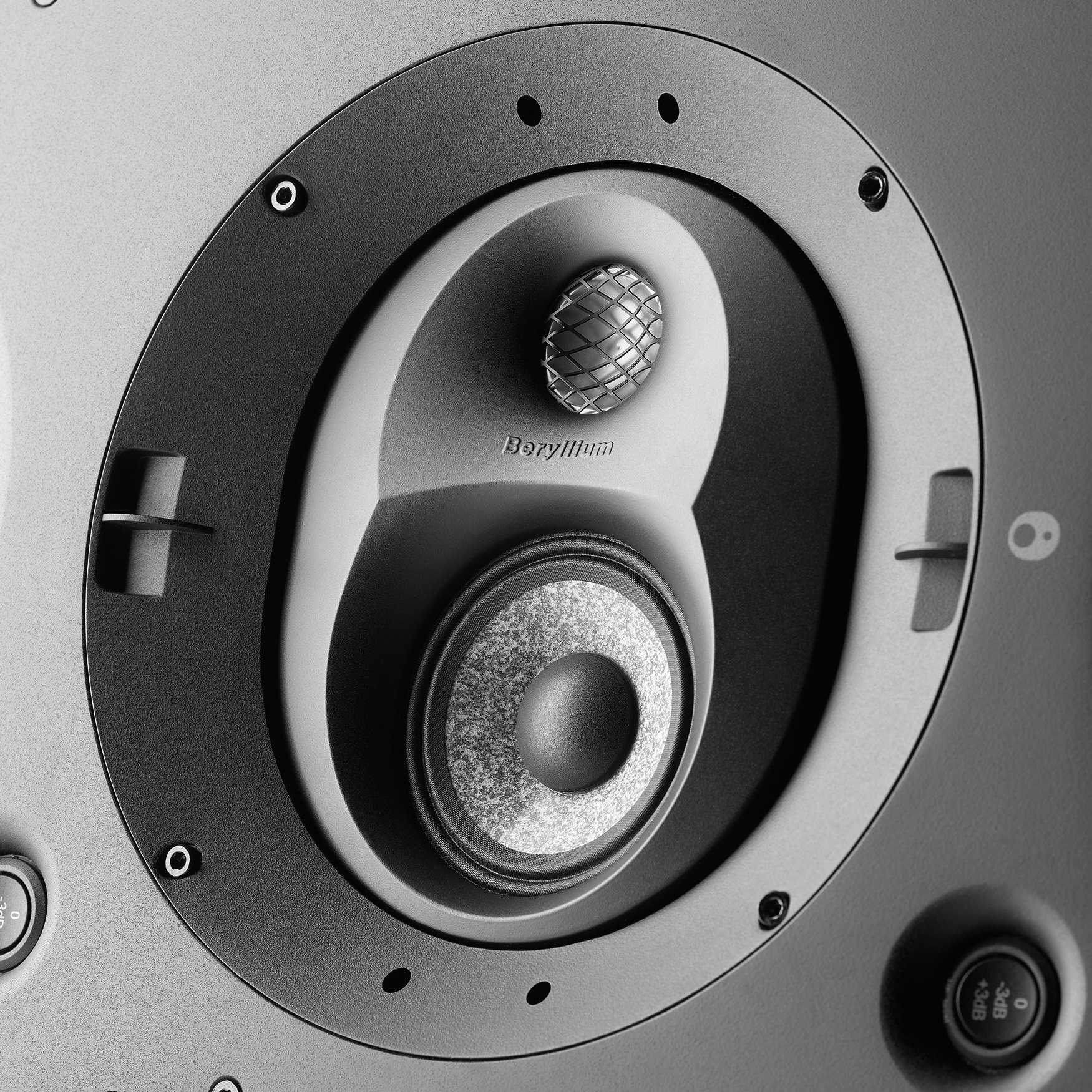 Focal 1000 IWLCR6 high-end in-wall LCR speaker in Winnipeg at Creative Audio (detail)