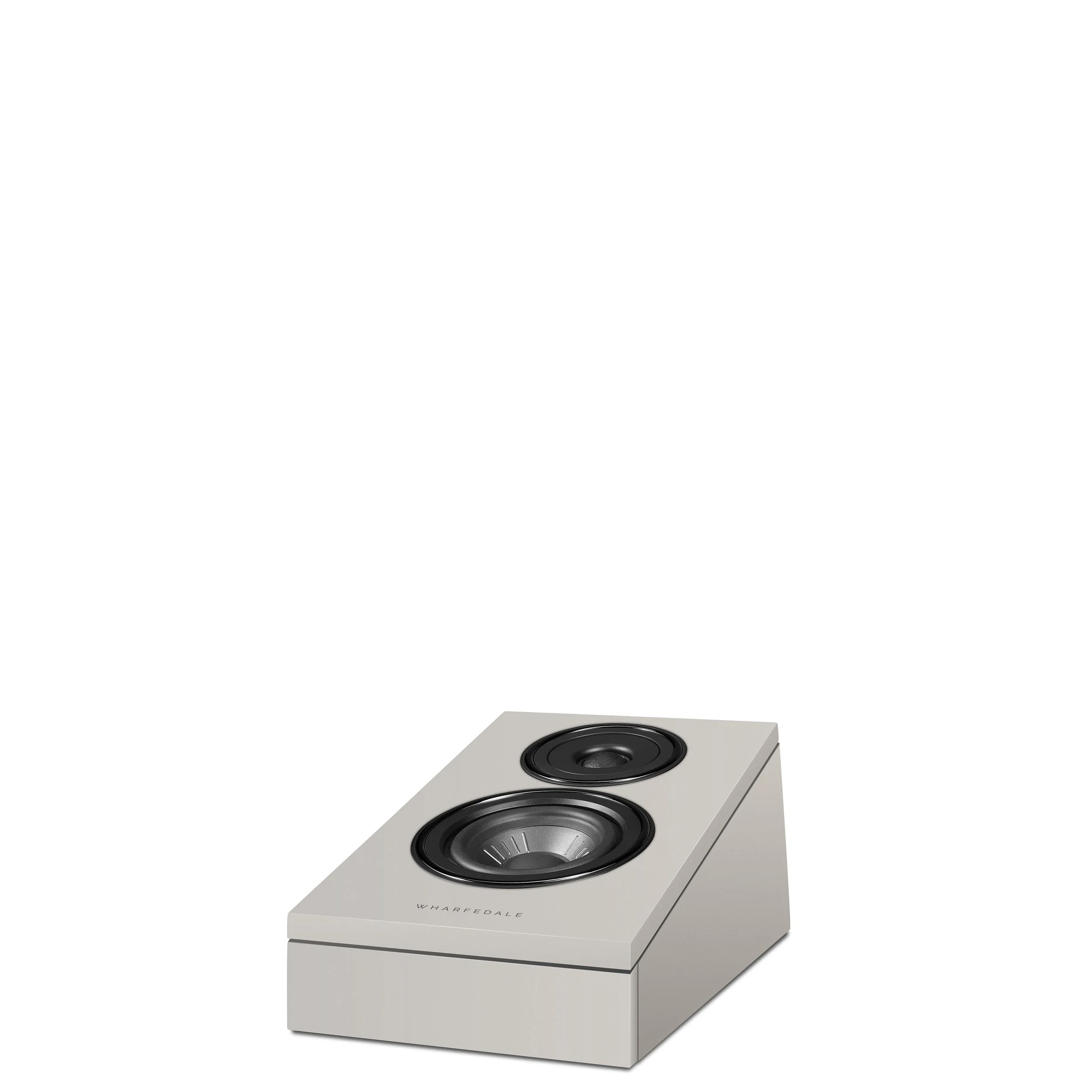 Wharfedale Diamond 12.3Di Dolby Atmos speaker shown in Stone Grey.