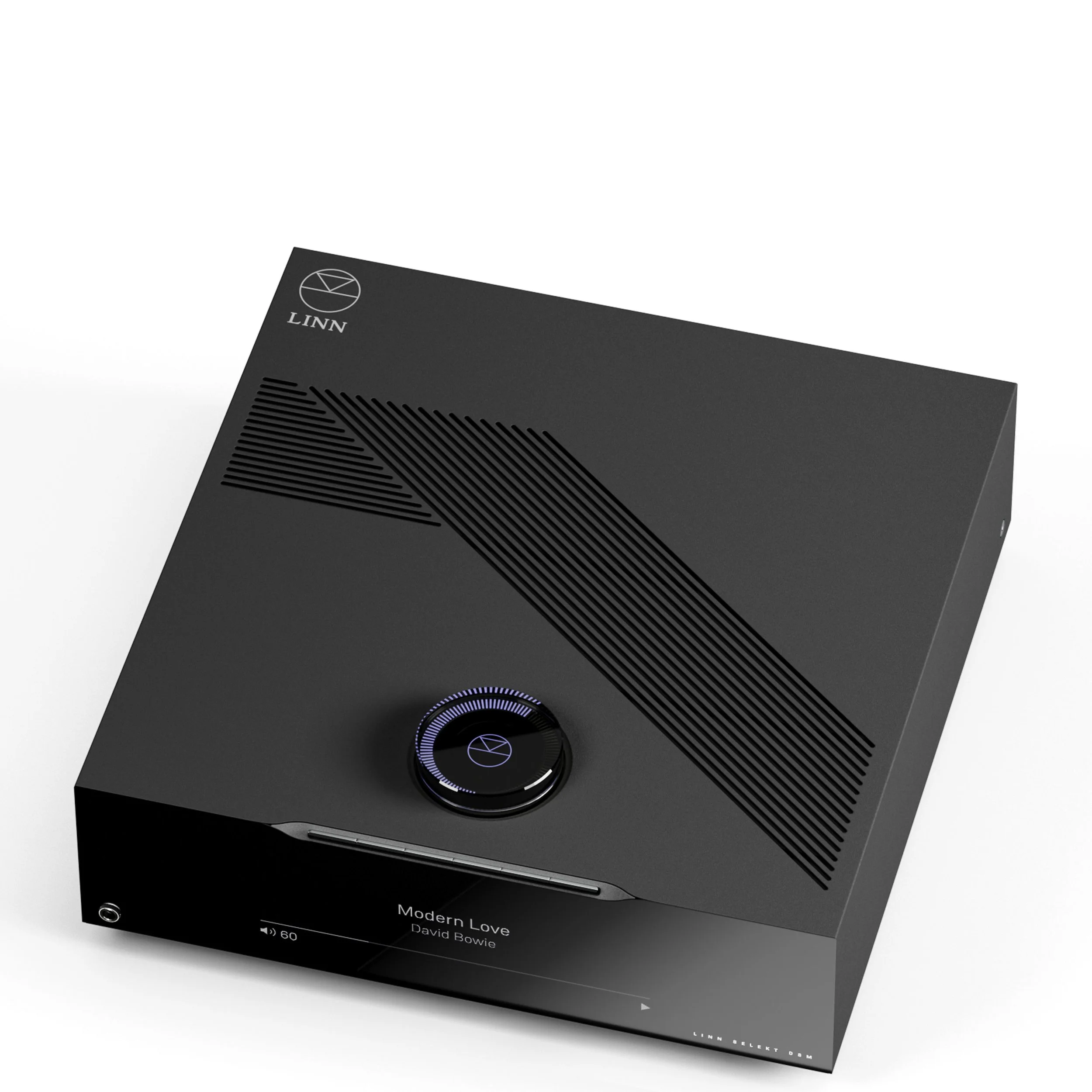 Top view of the Linn Selekt DSM Classic Hub in black.