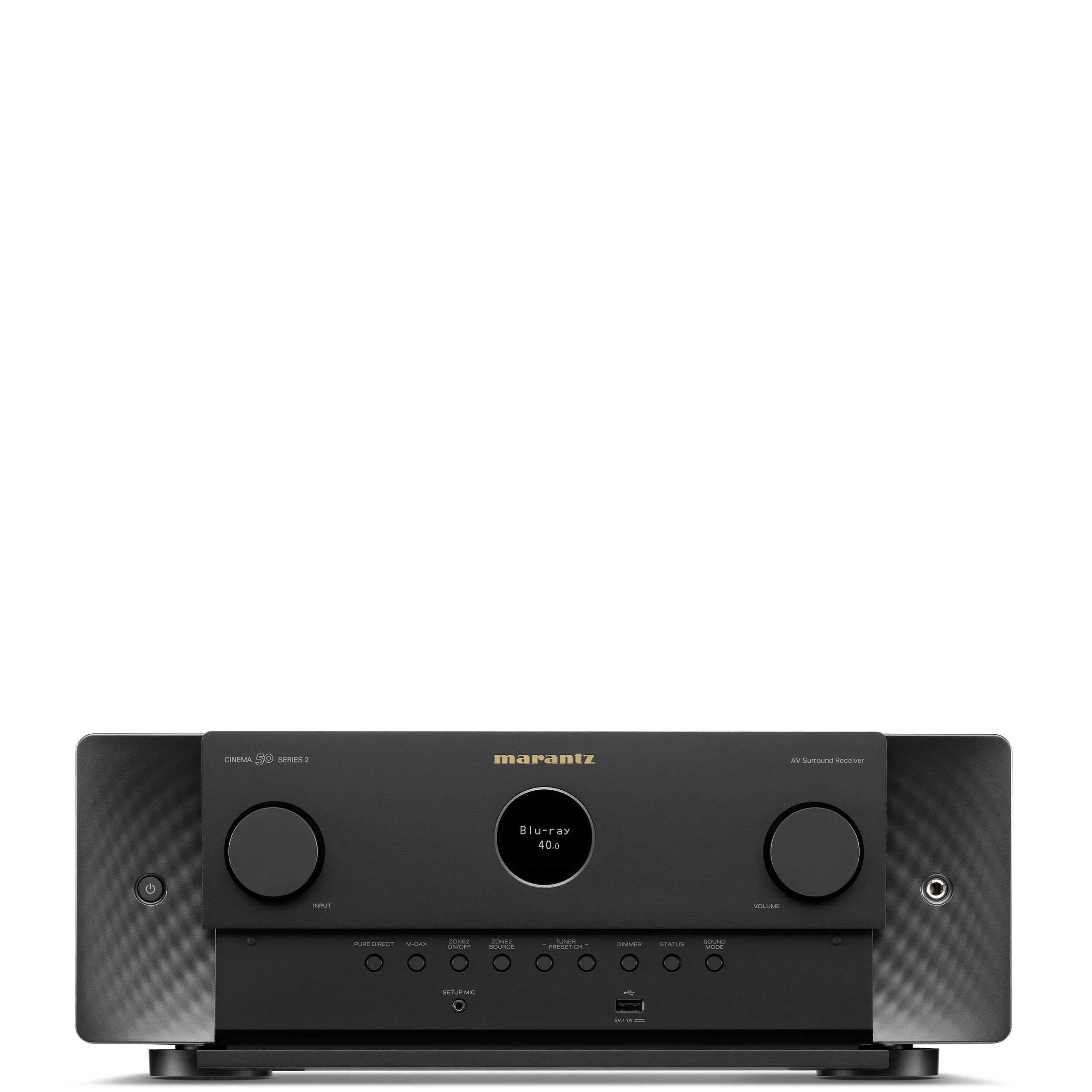 Front view of the Marantz Cinema 50 Series 2 with door open.