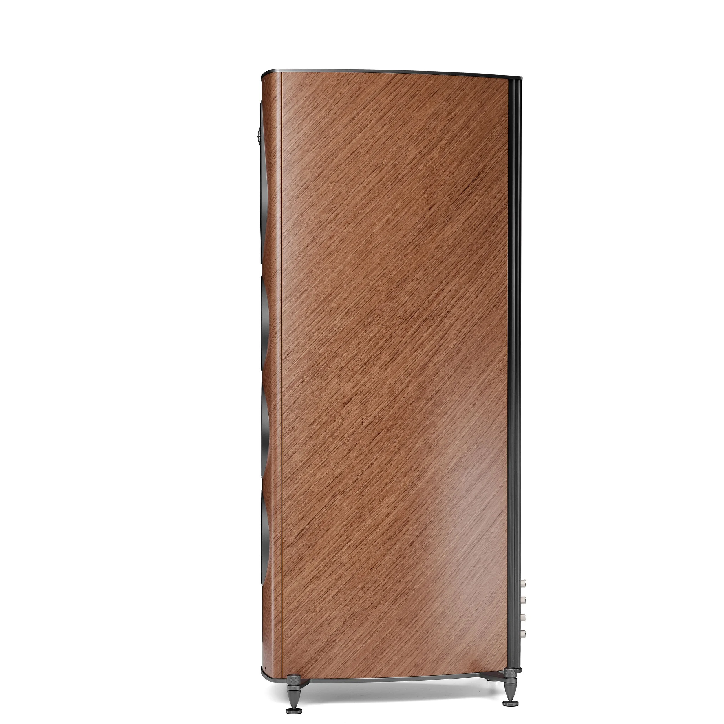 Side view of the Sonus faber Olympica V G3 floorstanding speaker in walnut.