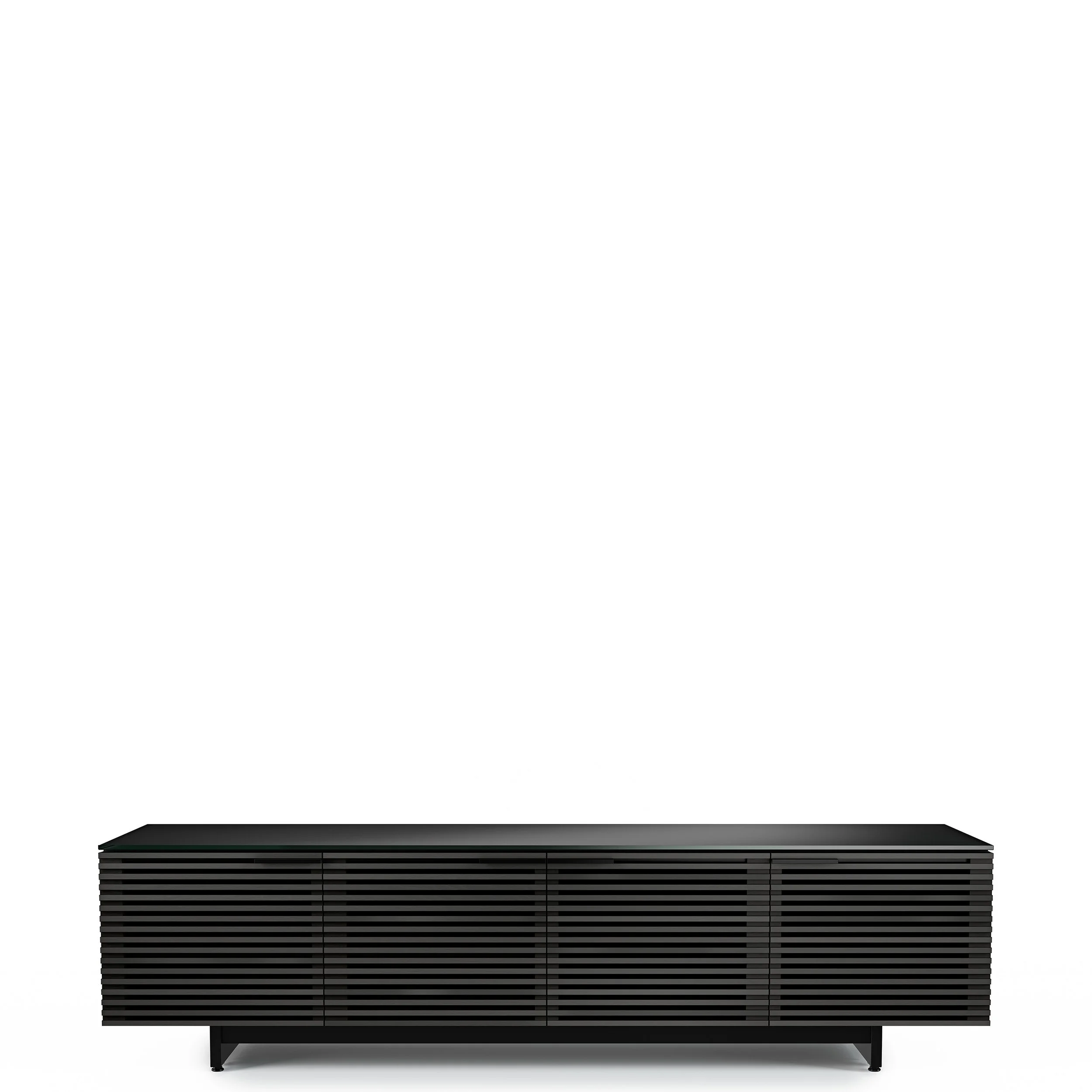 BDI Corridor 8173 cabinet shown in charcoal stained ash.