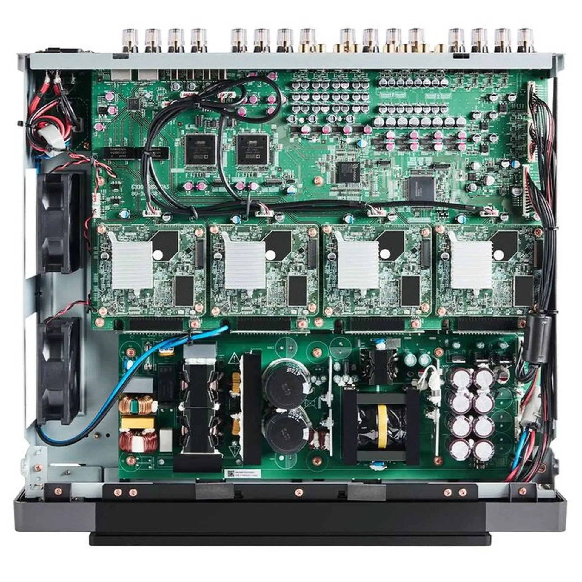 Inside view of the Marantz Model M4 4-zone streaming amplifier.