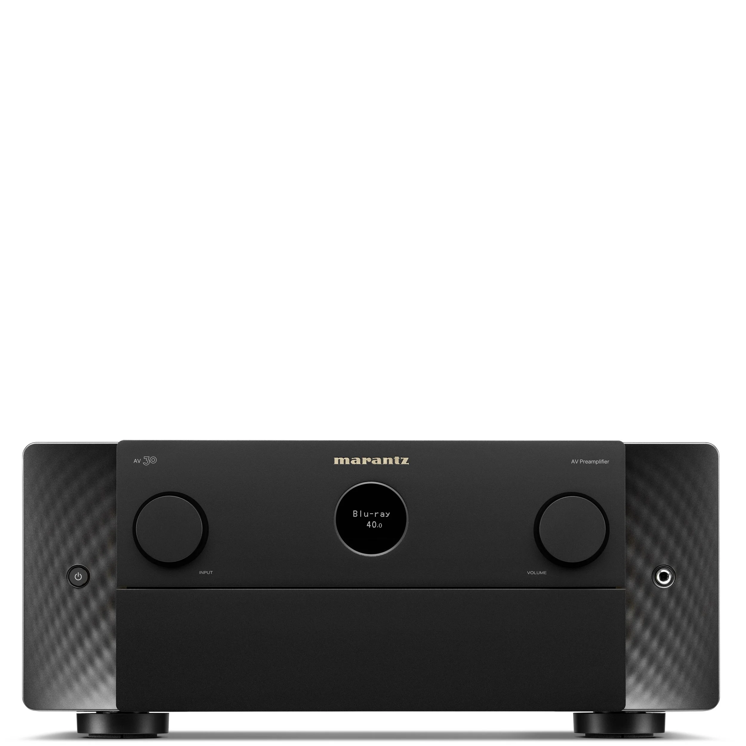 Front view of the Marantz AV 30 surround sound processor.