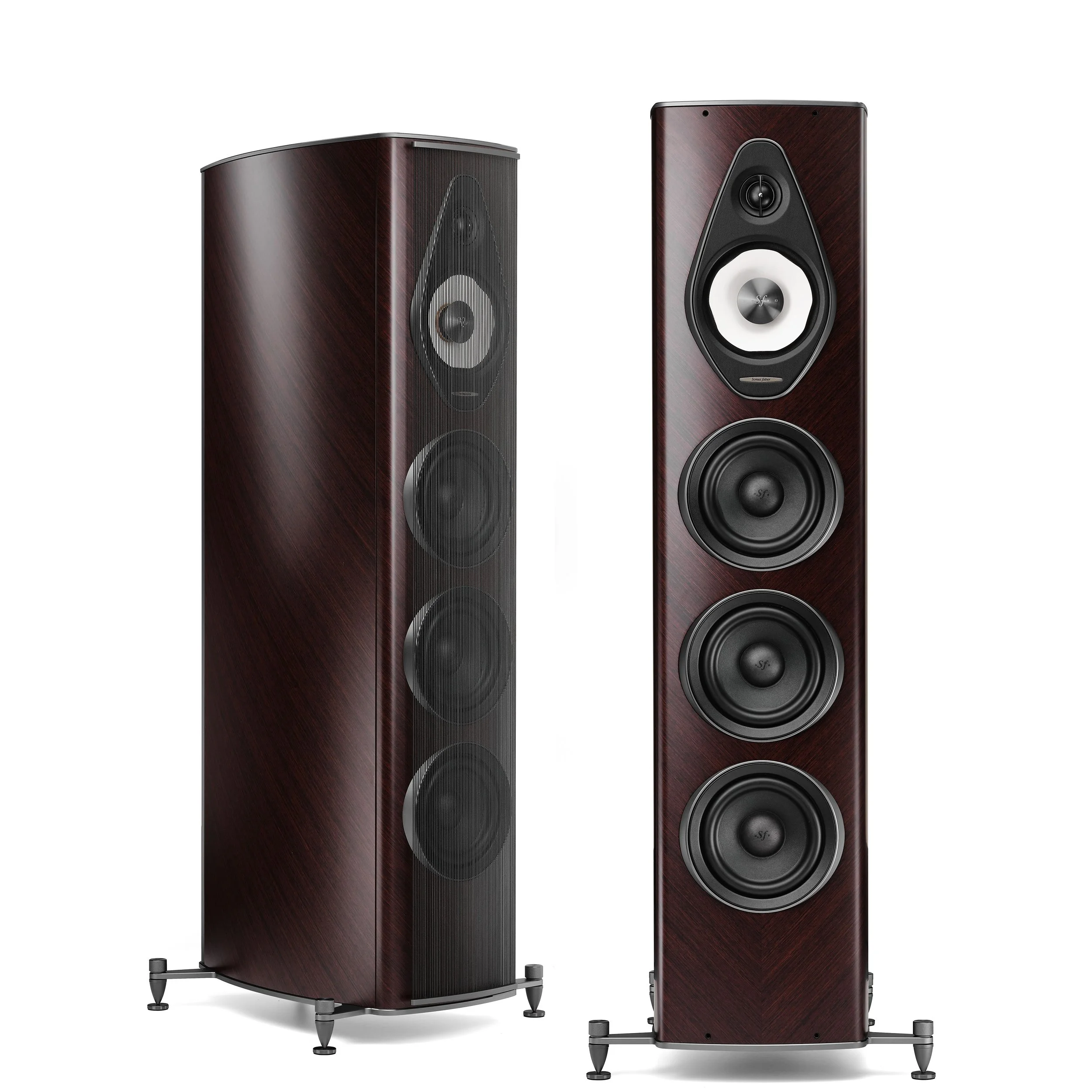 Sonus faber Olympica V G3 floorstanding speaker shown in wenge.