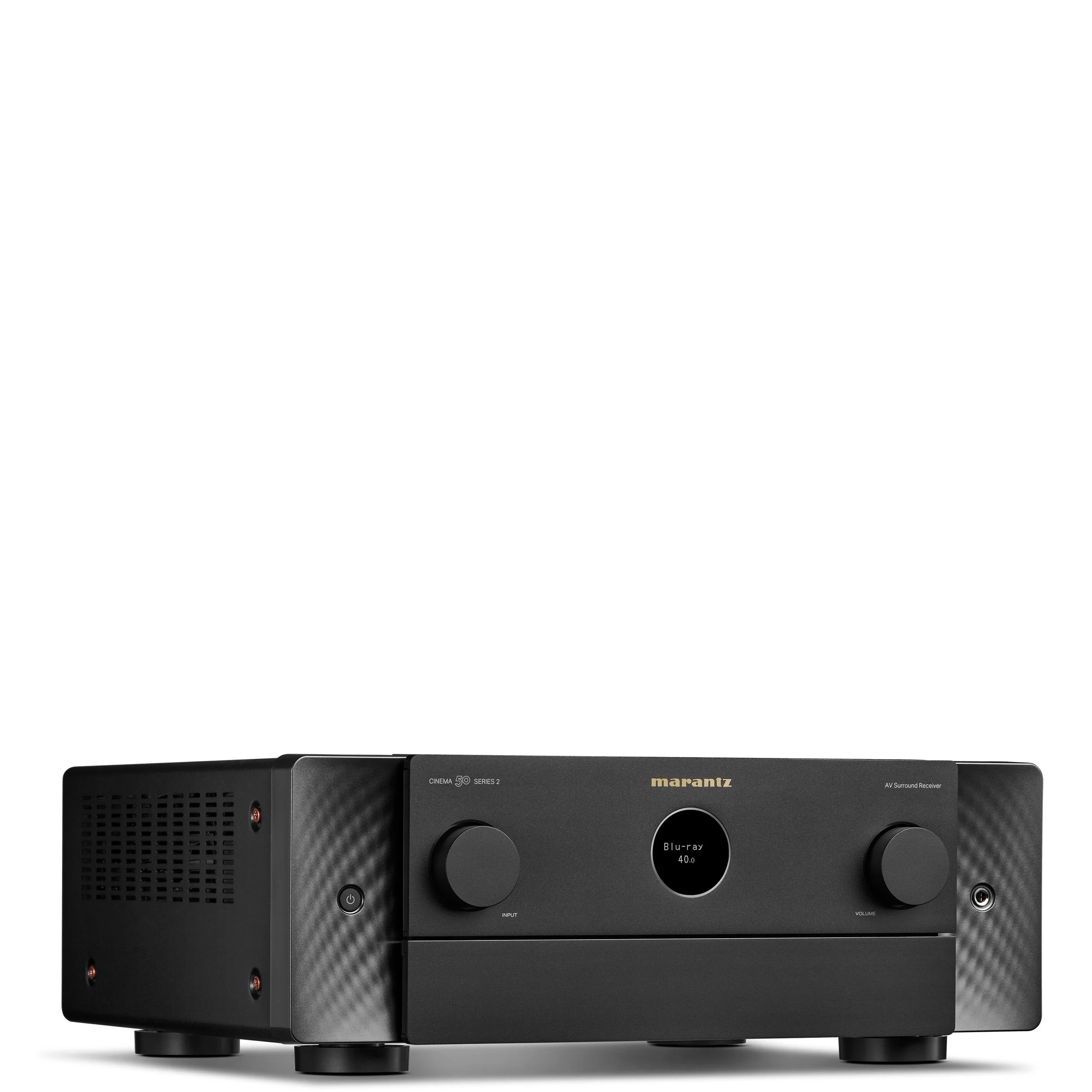 Angled front view of the Marantz Cinema 50 Series 2 AV surround receiver.