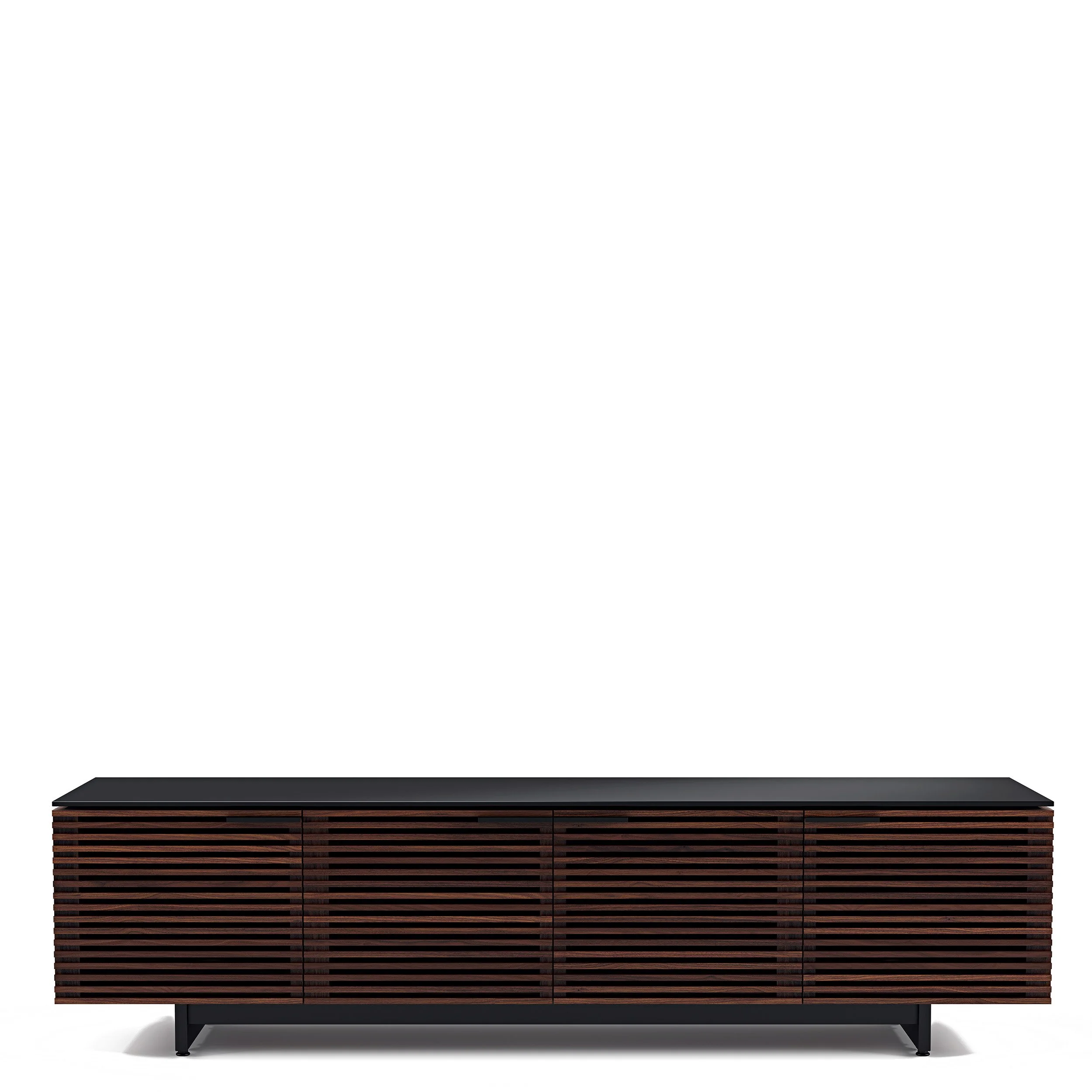 BDI Corridor 8173 cabinet shown in chocolate stained walnut.