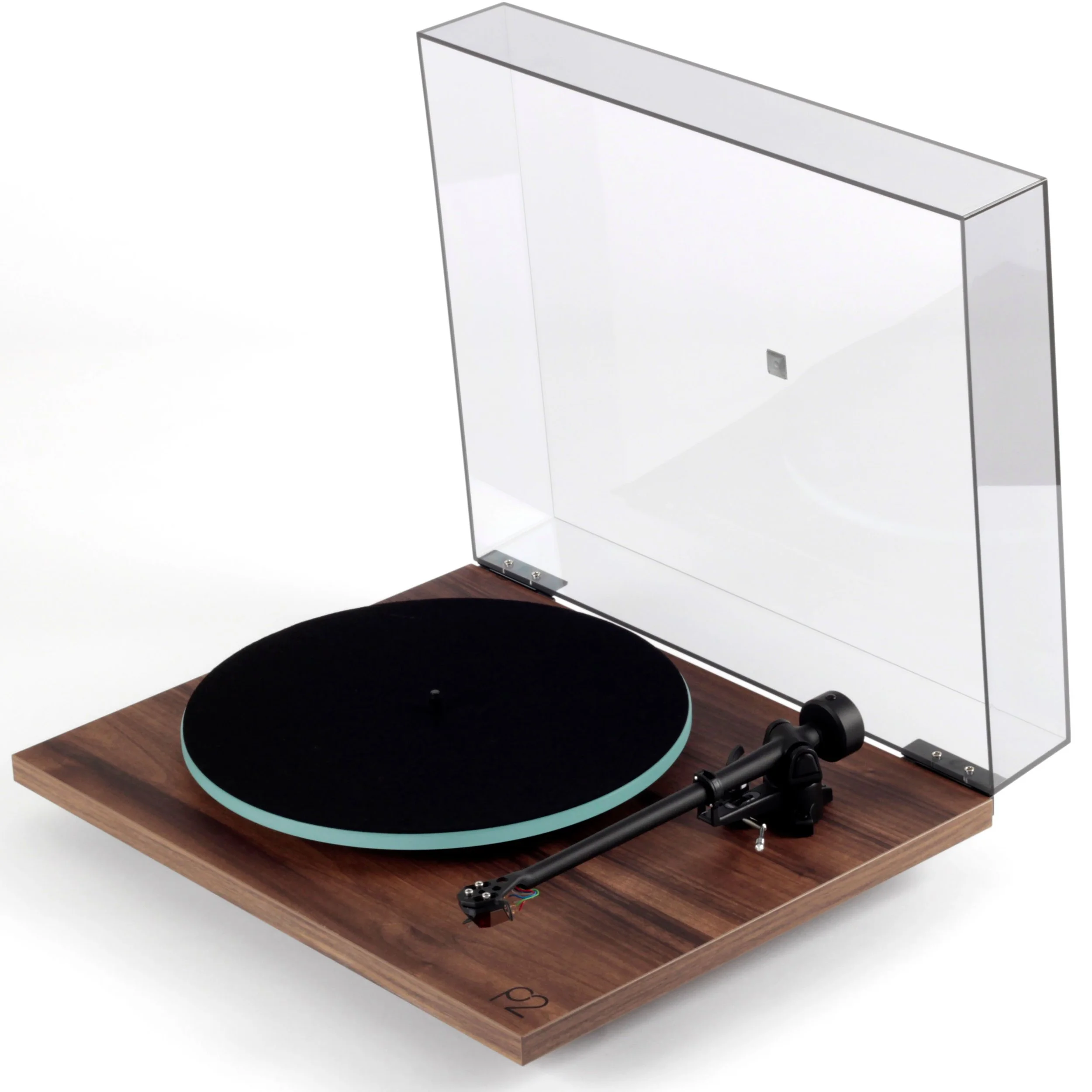 Rega Planar 2 turntable shown in walnut.