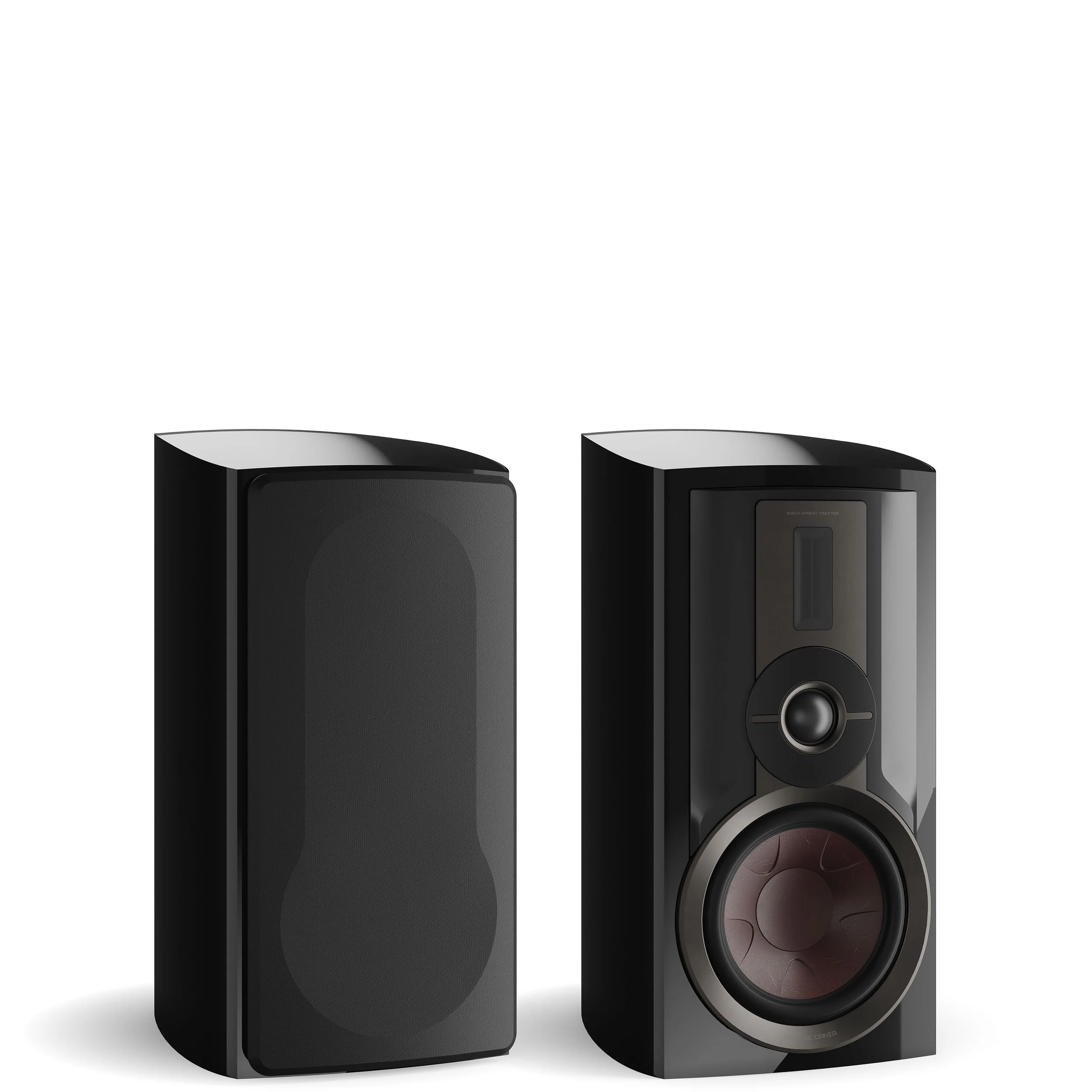 DALI Epikore 3 high-end standmount speaker shown in high gloss black.