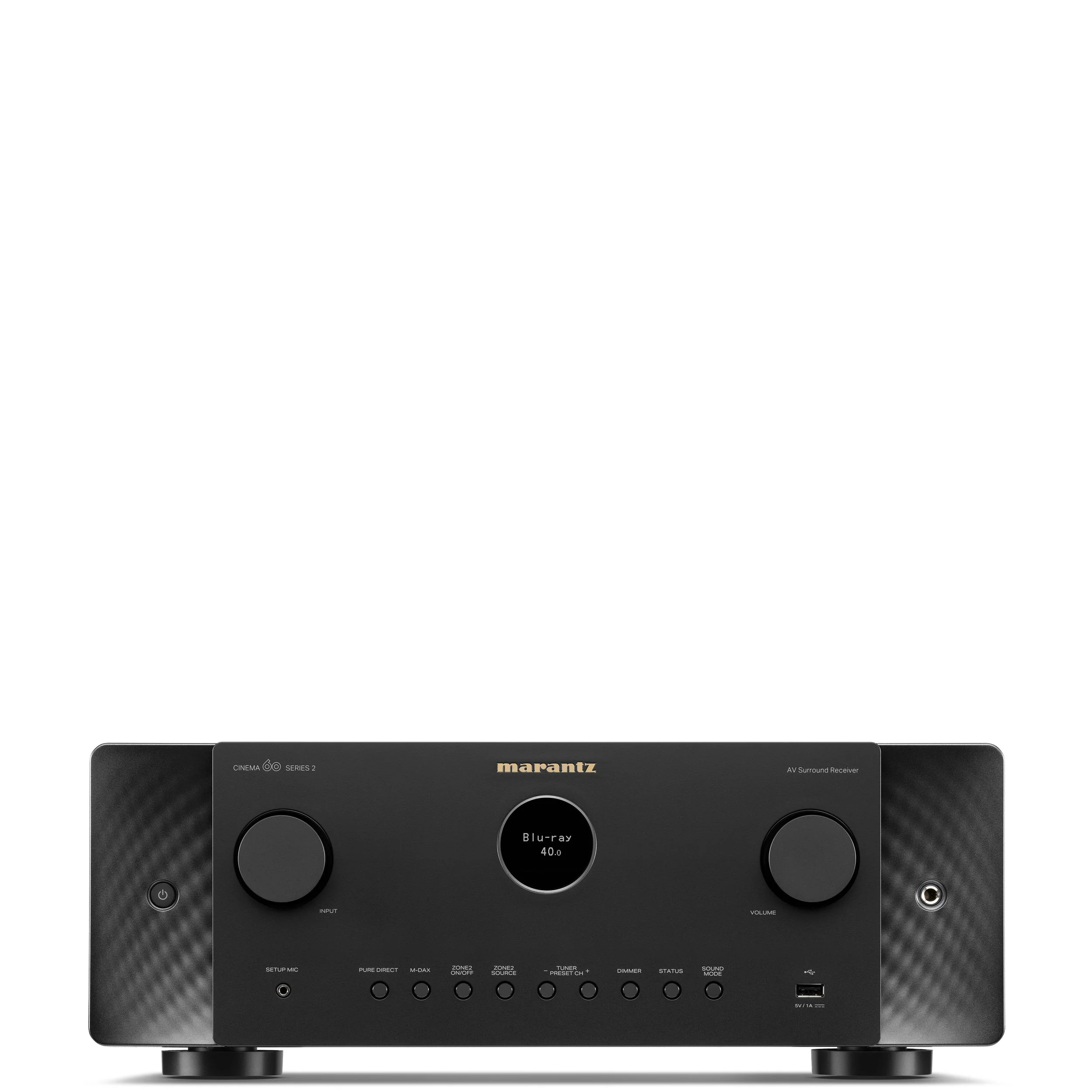 Front view of the Marantz Cinema 60 Series 2 AV surround receiver.