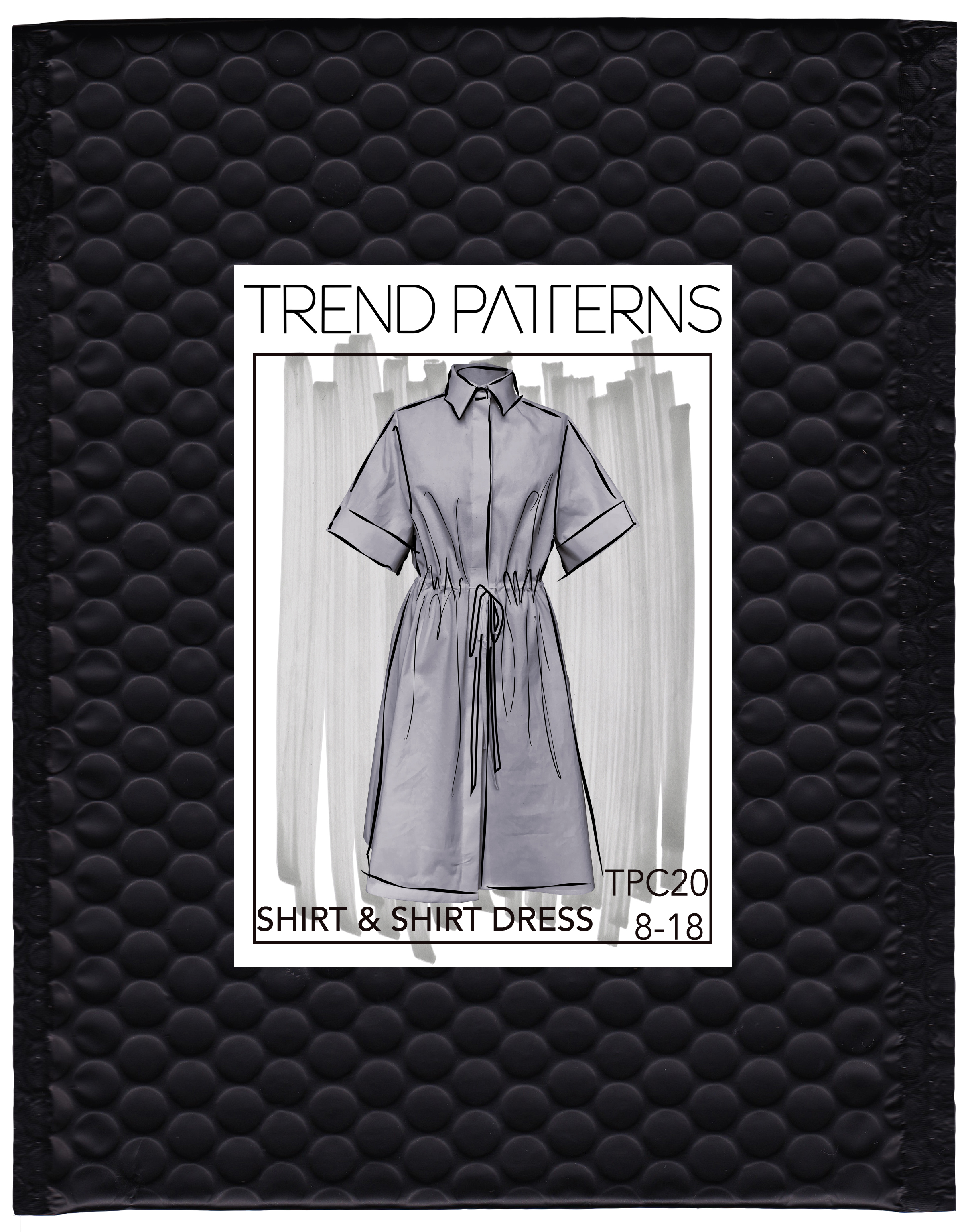 Trend Patterns TPC18 Twist Dress - The Fold Line