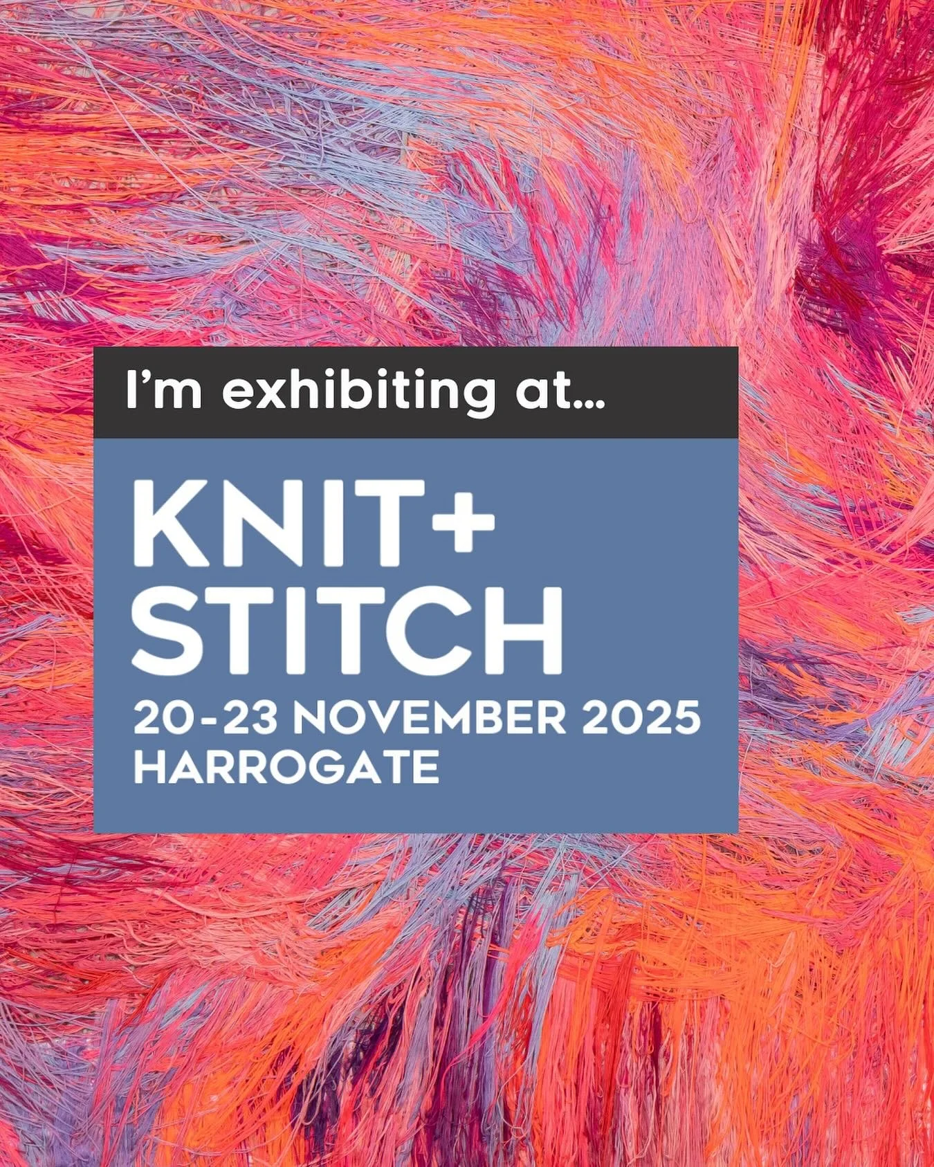 Next Wednesday I&rsquo;ll be heading up to Harrogate for this years @knitandstitchshows 

Who&rsquo;s coming??? You&rsquo;ll find me on stand C308. 

I&rsquo;ll have a reduced (but still big) selection of patterns. All your favourites, best sellers a