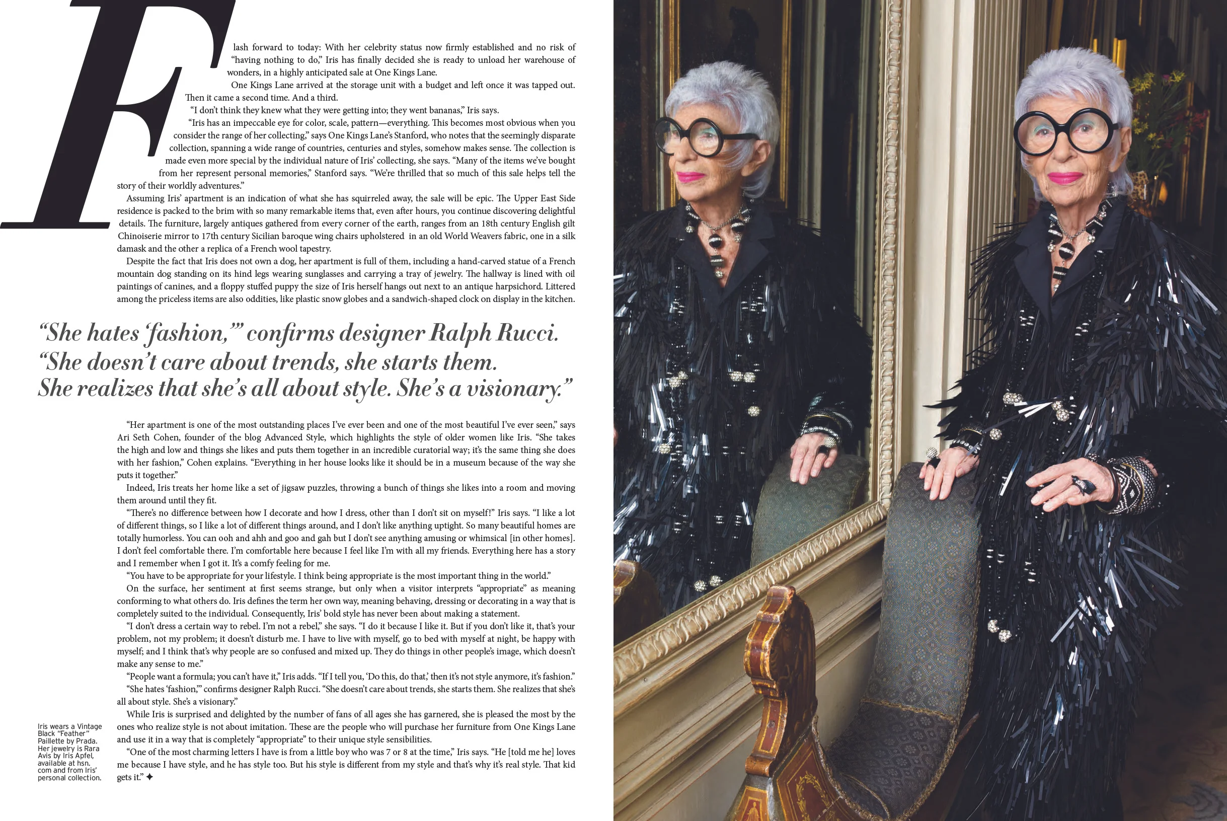 BIRD OF PARADISE: IRIS APFEL