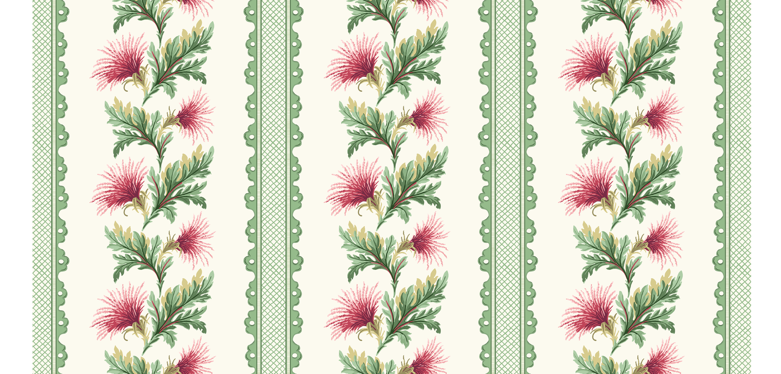 Thistle Stripe Multi Wallpaper
