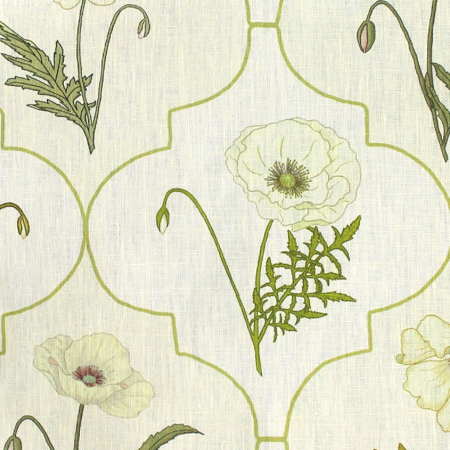 Arabesque Poppy: Cream