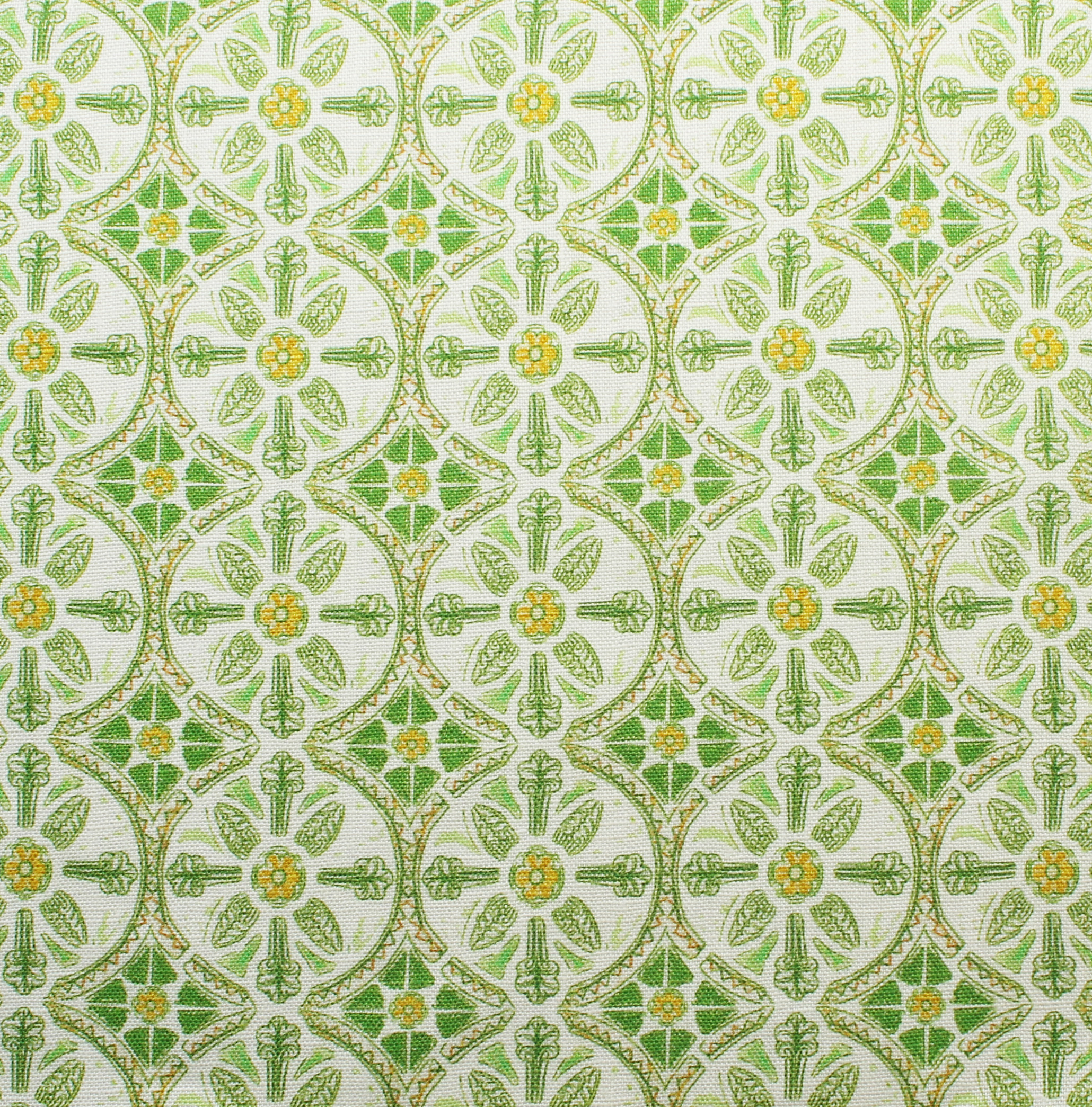 Petite Circle Batik: Green