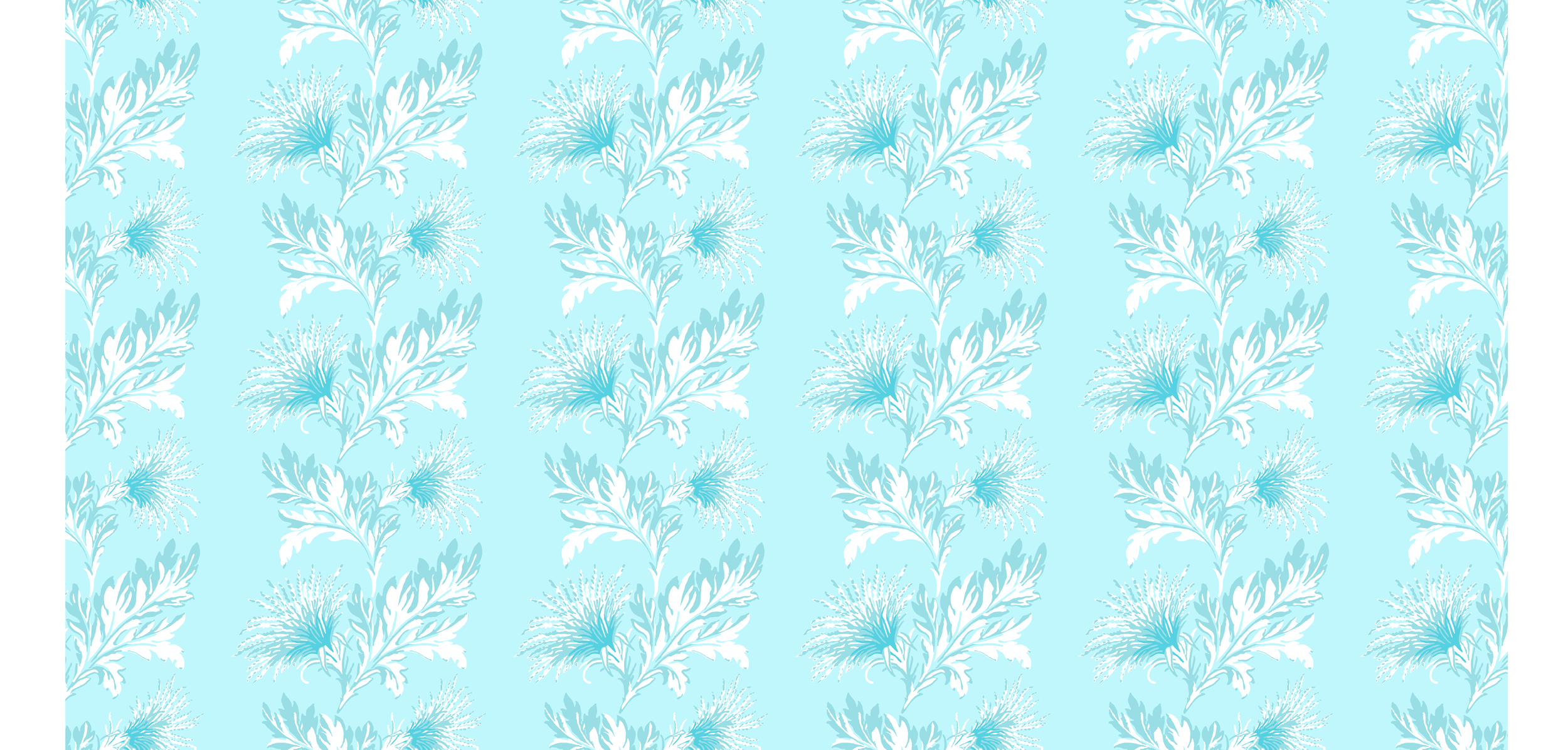 Thistle Cerulean Wallpaper