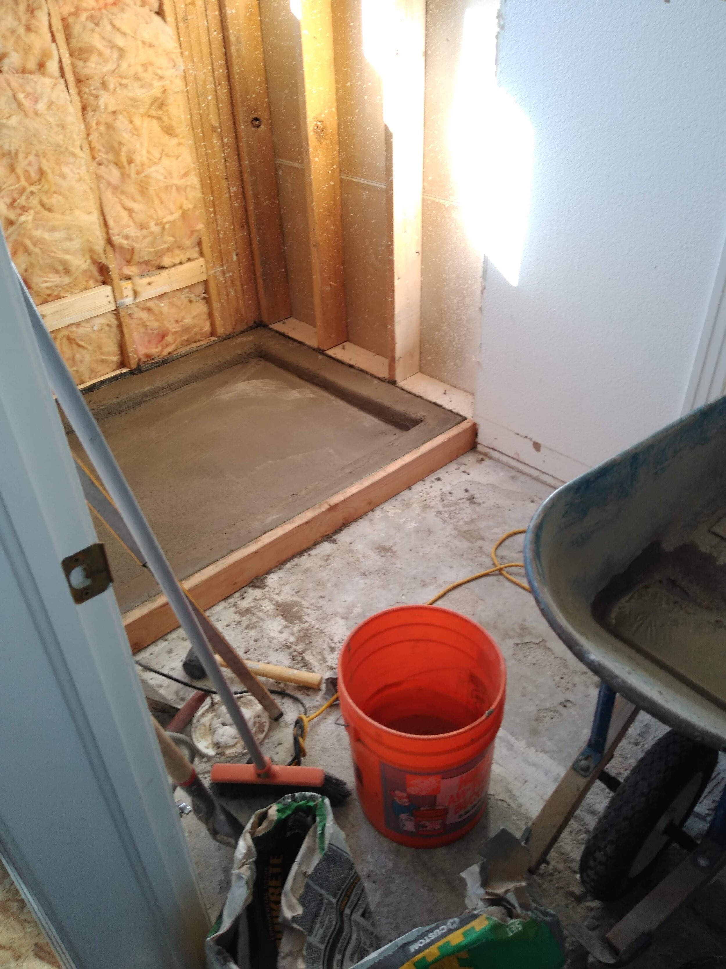  Laying and forming a custom shower base! 