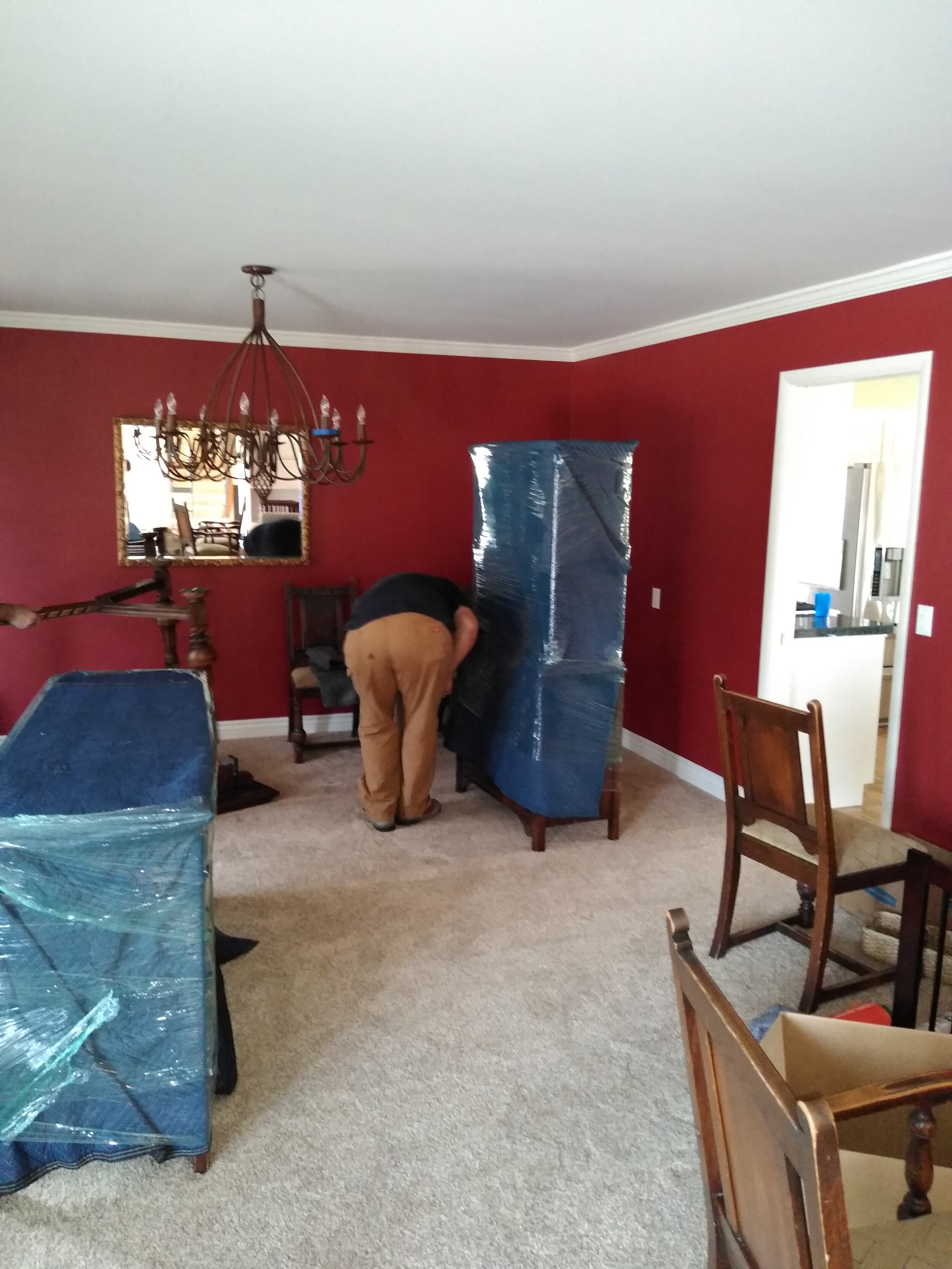  We wrap and prep furniture at your request to protect it from damage! 