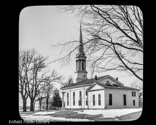 Enfield Congregational Church in Winter
