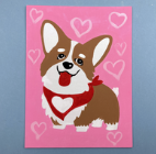 Pop Up Art: Corgi Painting
