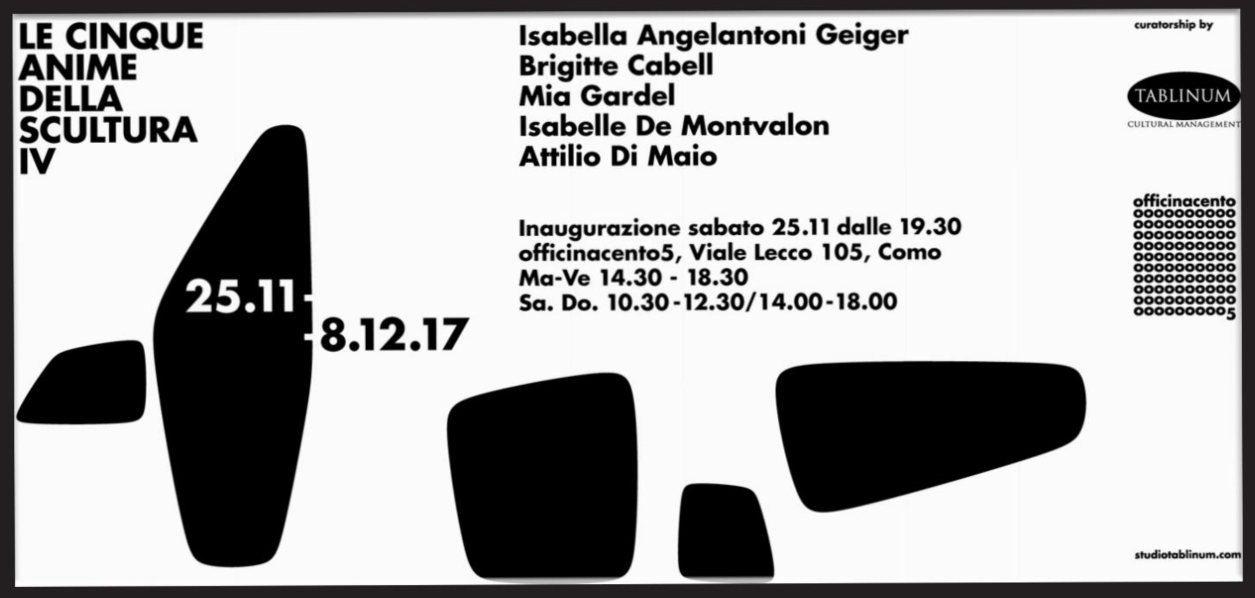 La Cinque Anime della Scultura , Côme Italie , 2017