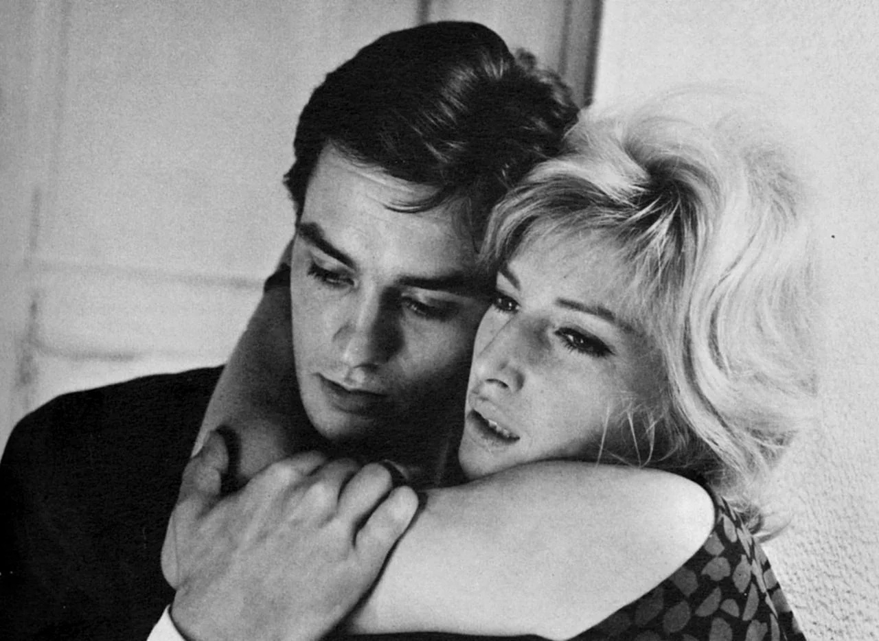 Monica Vitti and Alain Delon