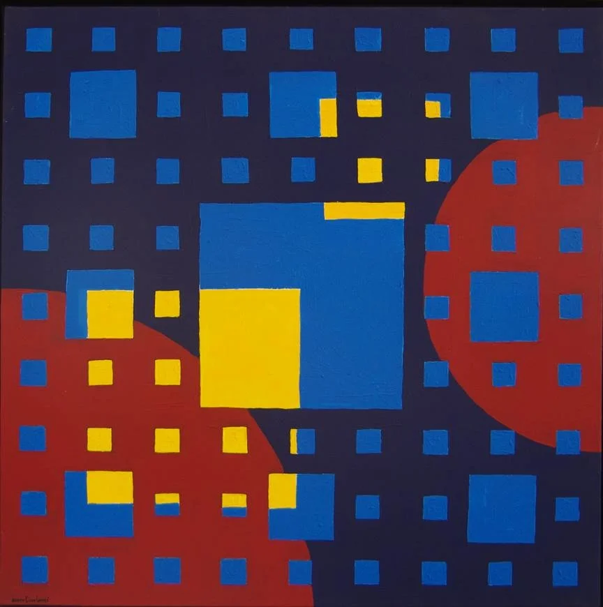 Archéologie du changement. Remo Ciucciomei, acrylic painting