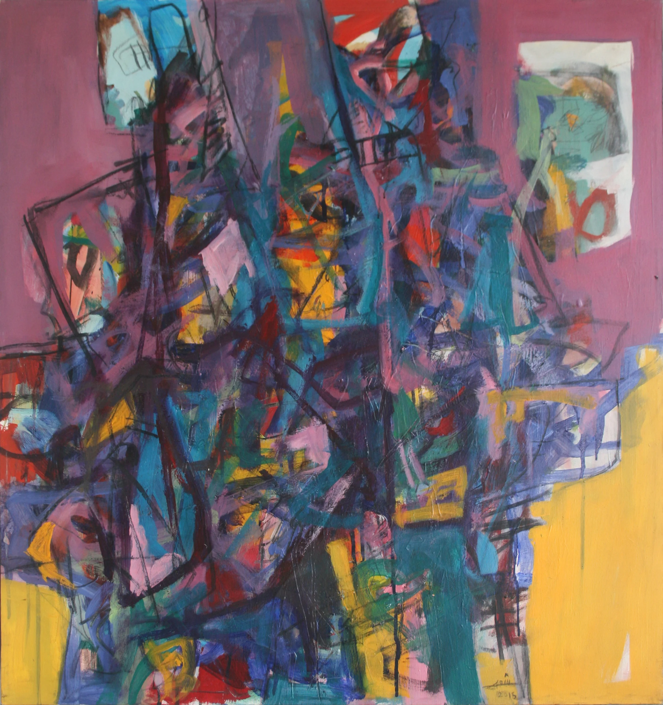 Untitled. Wissam Shaabi, Acrylic on canvas