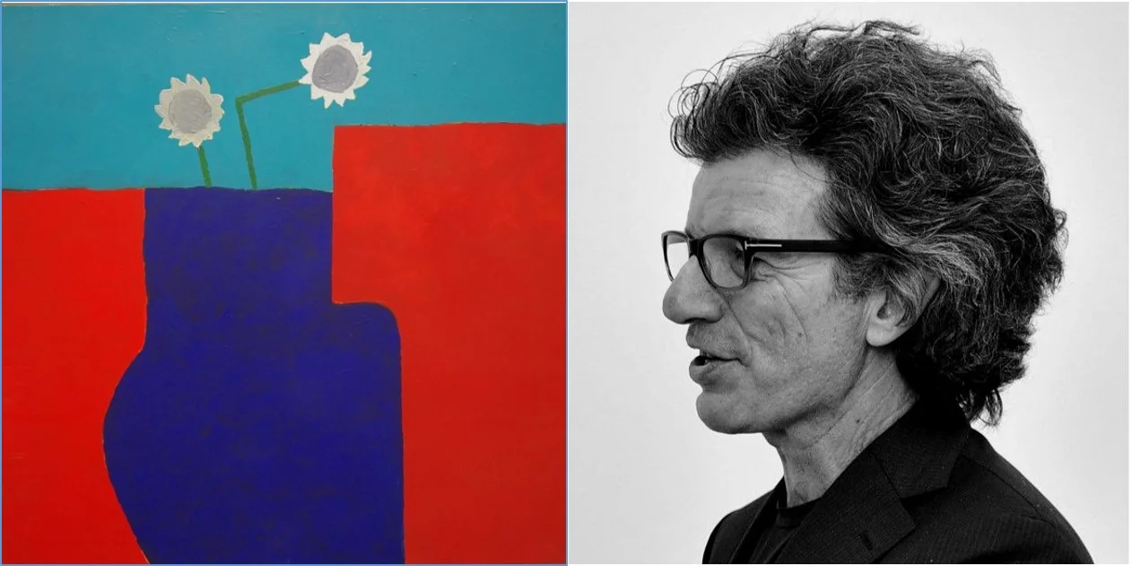 Above, left: Sunflowers without Van Gogh (particular). Remo Ciucciomei, acrylic on canvas Exhibition organised by remomero at Sky Line building, Block A, Floor 14, Mar Mikhael, Beirut