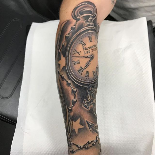 Keep Swiping ⬅️ Start of the sleeve tattooed by Owner &amp; Artist @nikcarville 
It&rsquo;s hard for us to price up sleeves, so message us with ideas and book in for a day rate of &pound;500 (9hours) and see what you can achieve in that session!

#ta