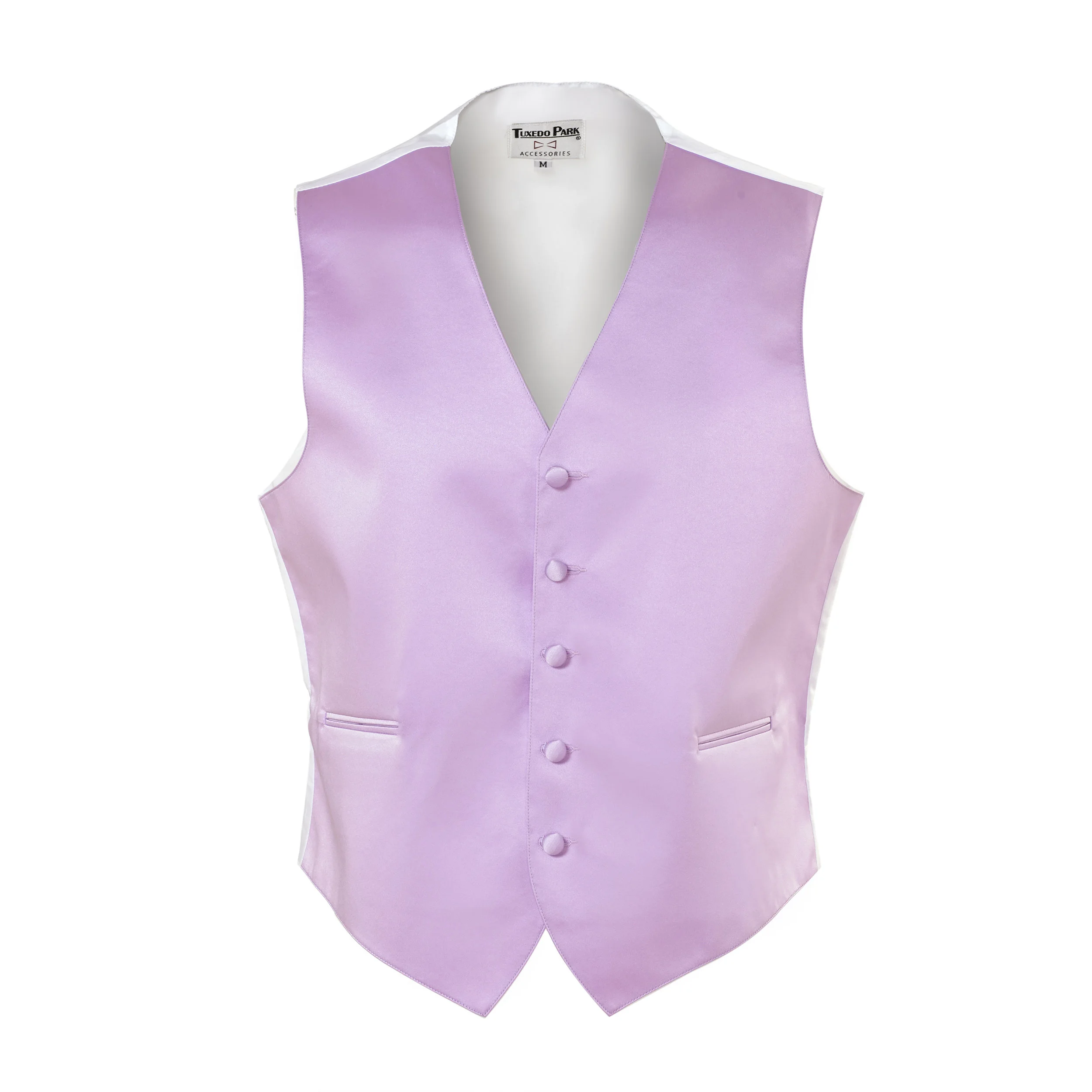 Lilac Satin Vest