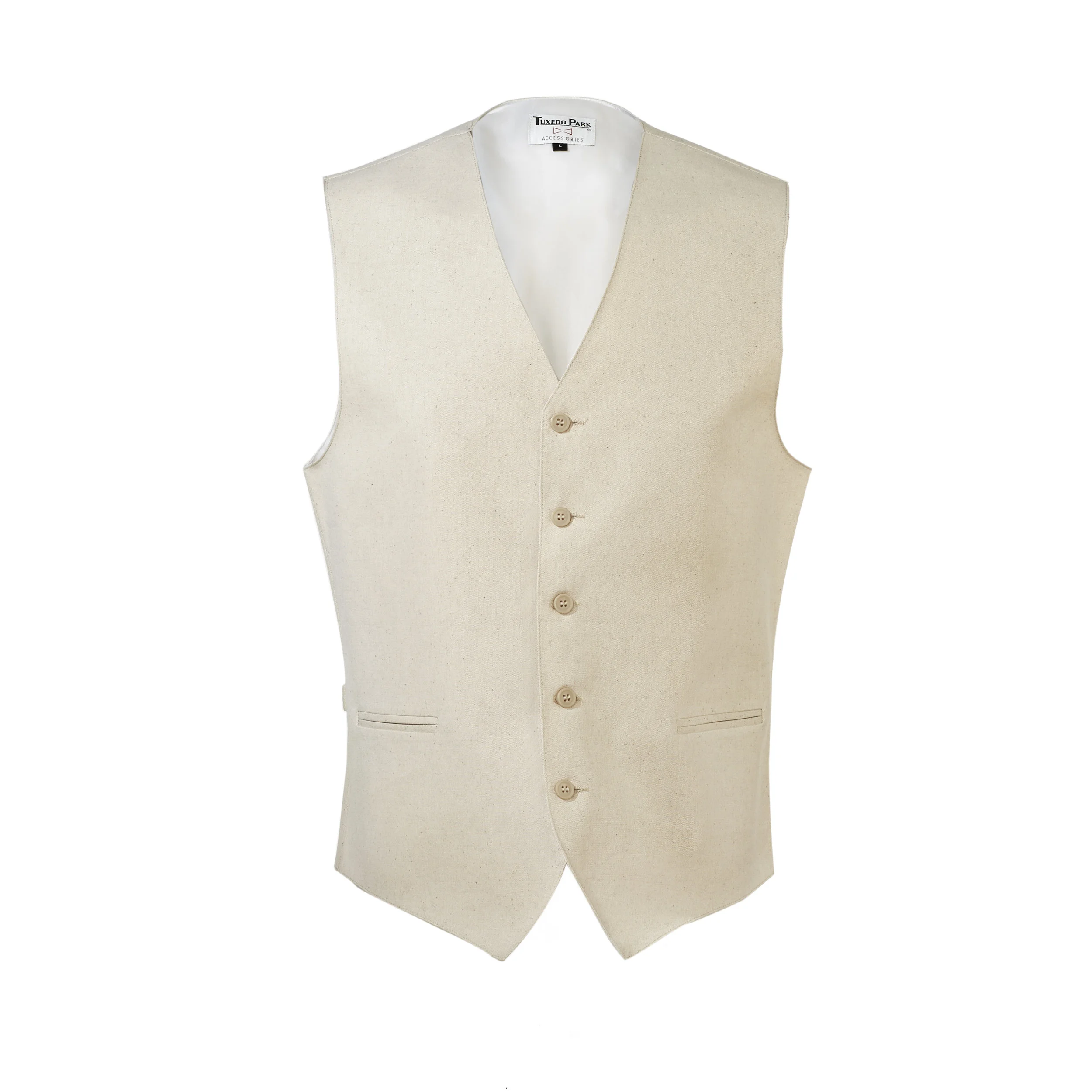 Linen Beige Vest