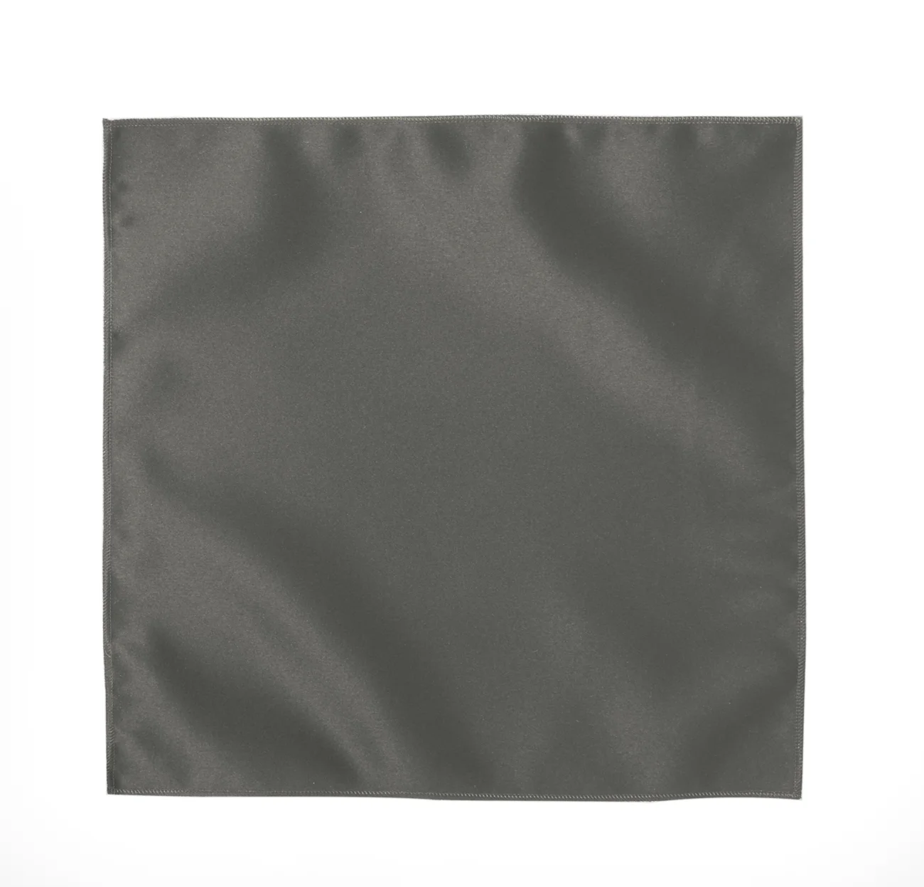 Pewter Pocket Square