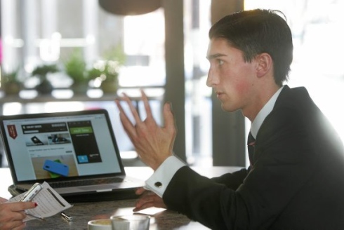 Connor Scalleat, Krate Founder pictured at Ibop Coffee Company (Krate Client).