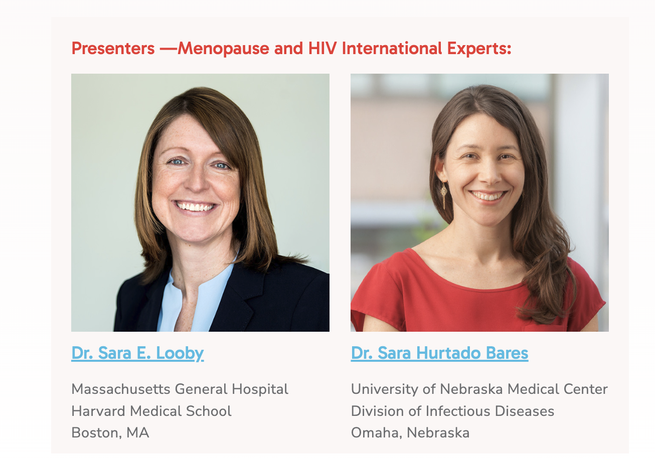 Webinar 1 — HIV and Menopause