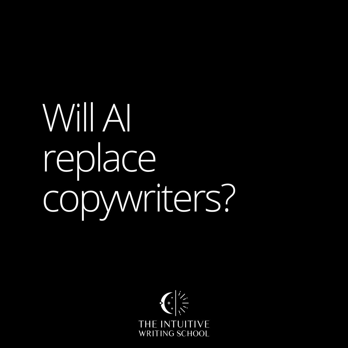 I see this question constantly these days in copywriting groups...

&quot;Will AI take my copywriting job?&quot;

Some copywriters are already pointing fingers at AI. Saying they were fired because their companies are going to use AI instead.

Here's