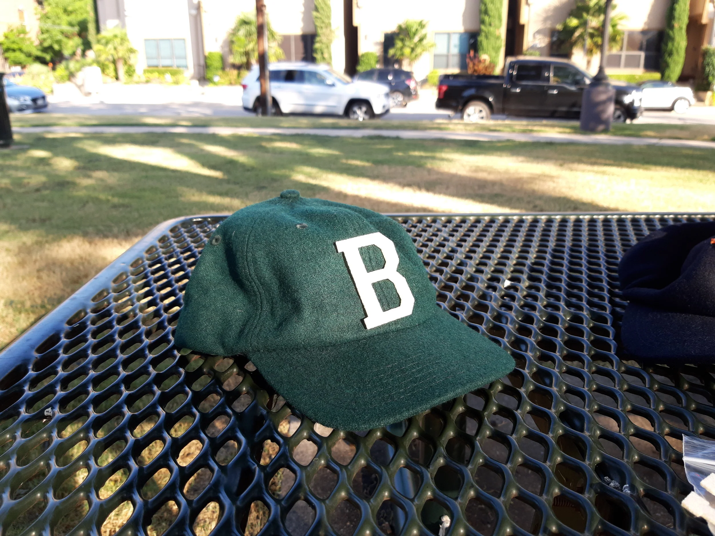 Dark Green Intial Felt Cap