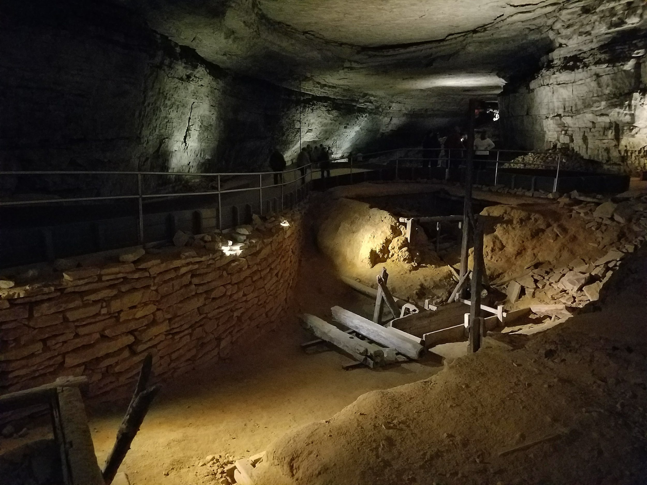 The first part of the self-discovery tour shows old civil war relics from when Mammoth Cave was a saltpeter mine for gunpowder. Pretty cool!