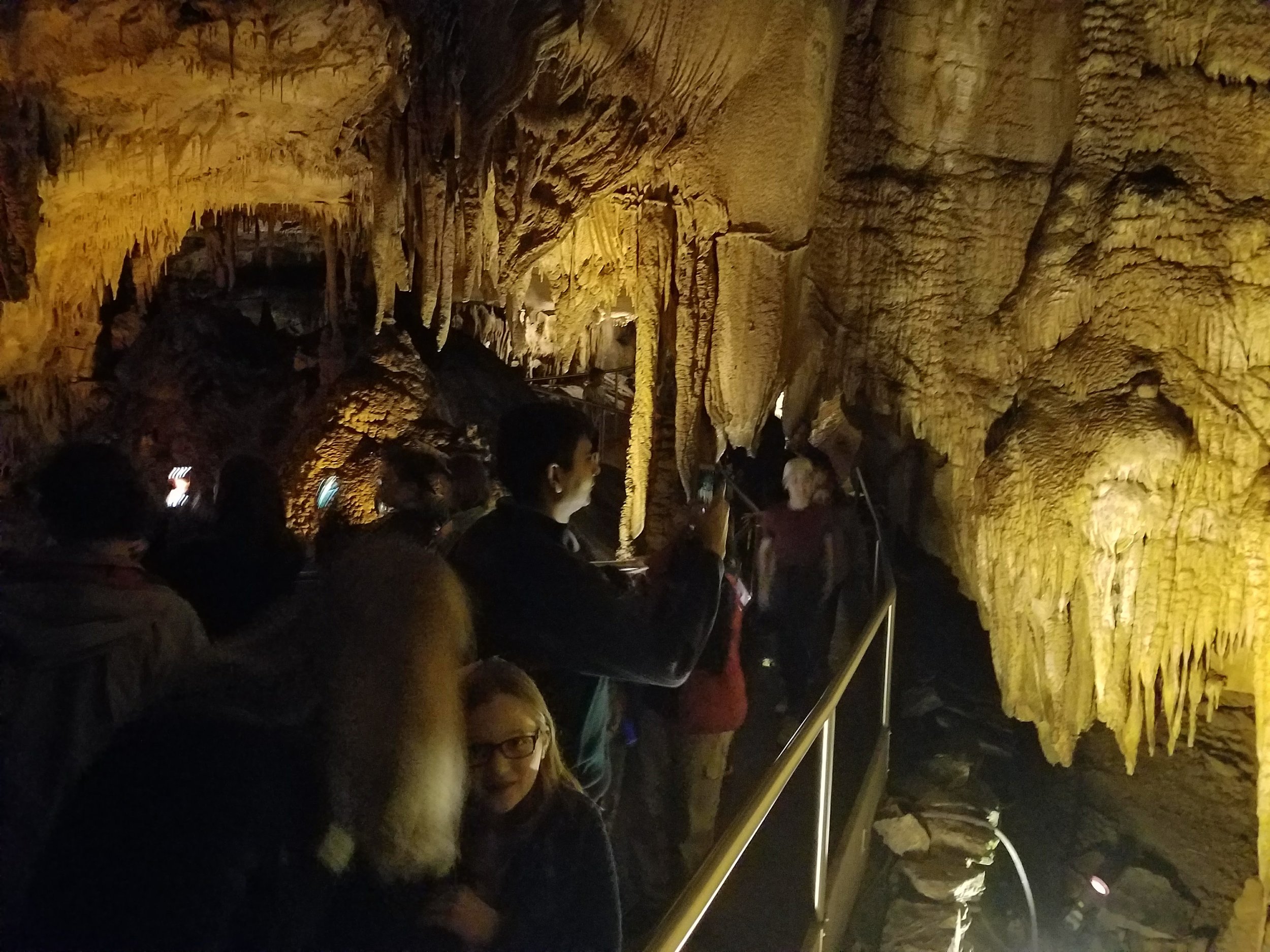 This was taken with the Samsung, not the Nikon, but you can see just how crowded the tours are and how hard it would be to get a good DSLR shot!
