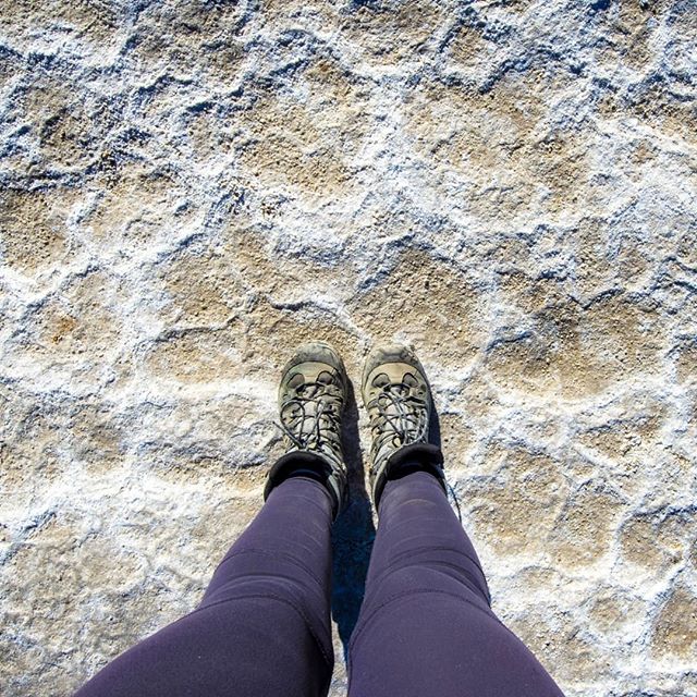 Every inch of this park is fascinating. The sky, the rocks, the plants and yes even the dirt! This dirt is being pushed aside by salt coming up through the cracks. This is the entrance on to the giant salt flats of Badwater!

#keepitwild #simplyadven