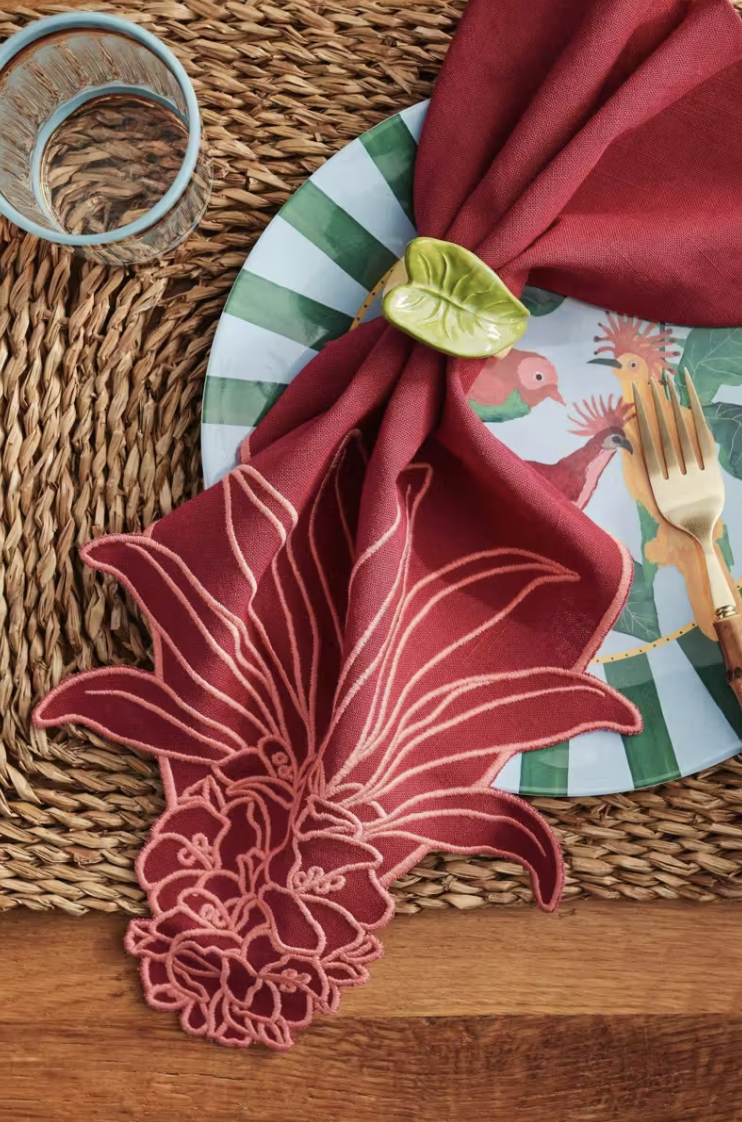 Farm Rio x Anthropologie Embroidered Napkin - Product Photo